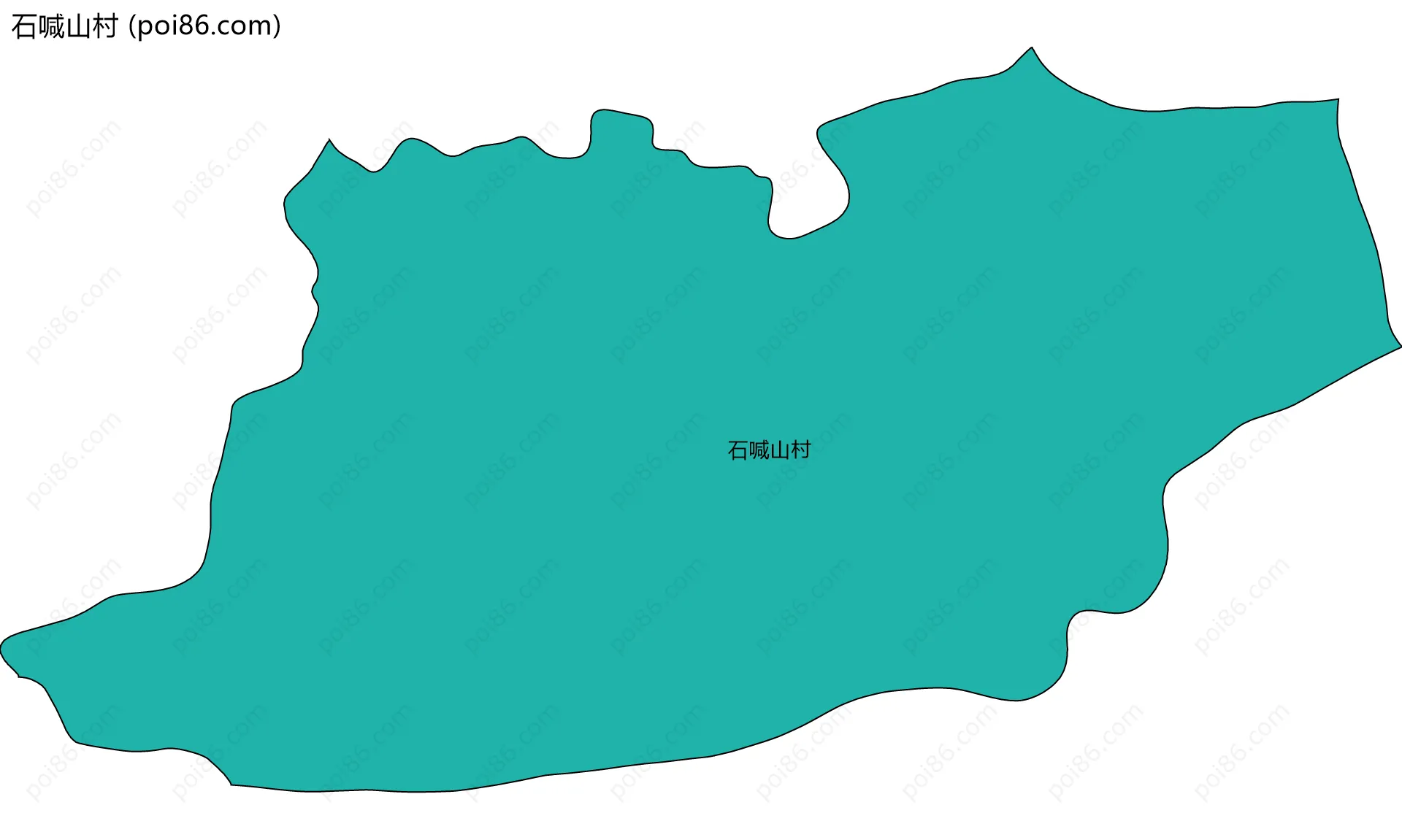 石喊山村边界地图