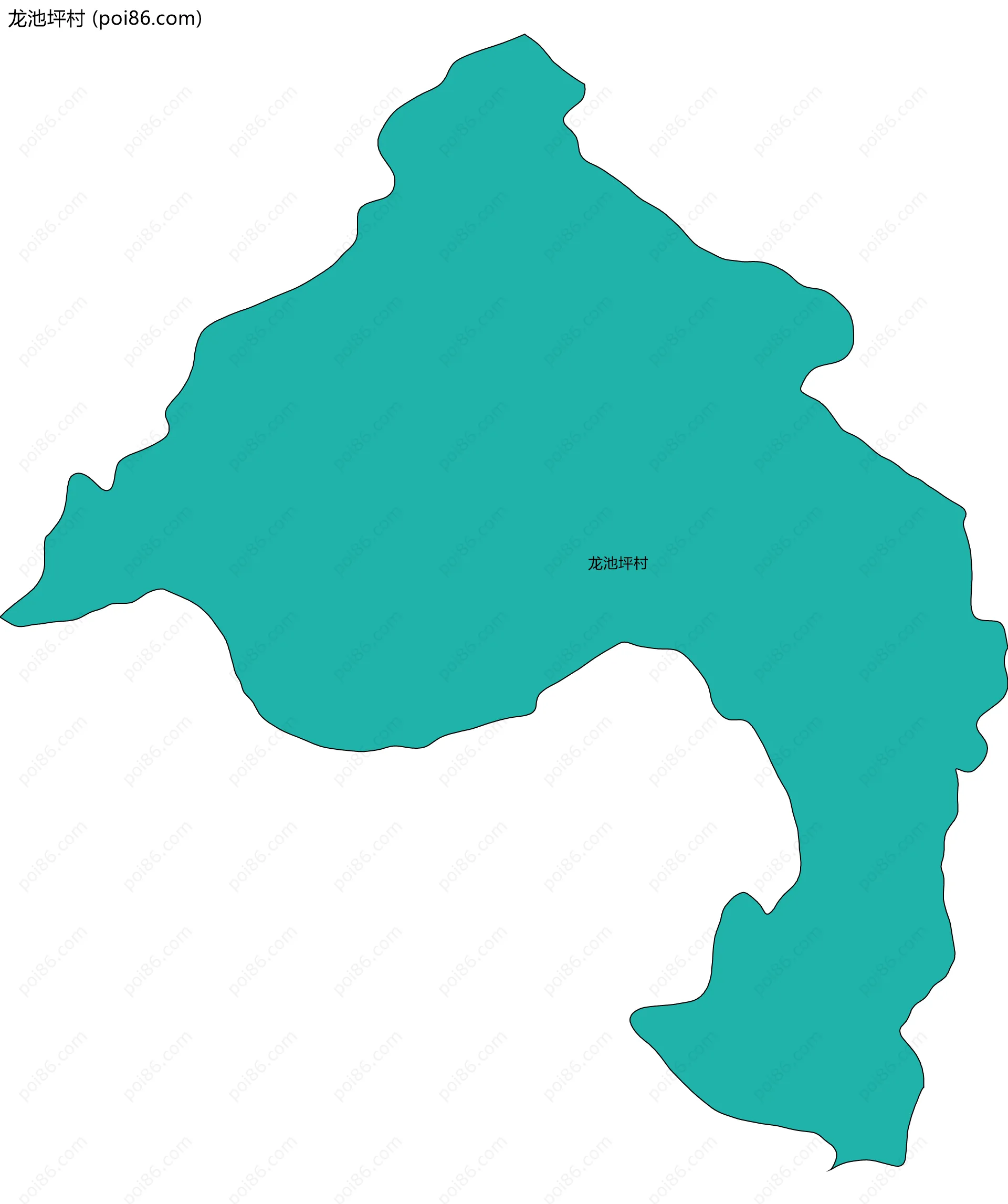 龙池坪村边界地图