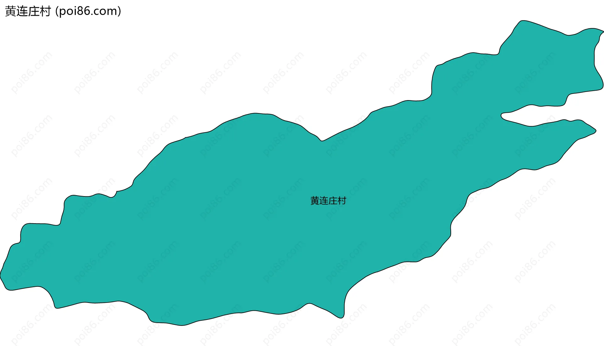 黄连庄村边界地图