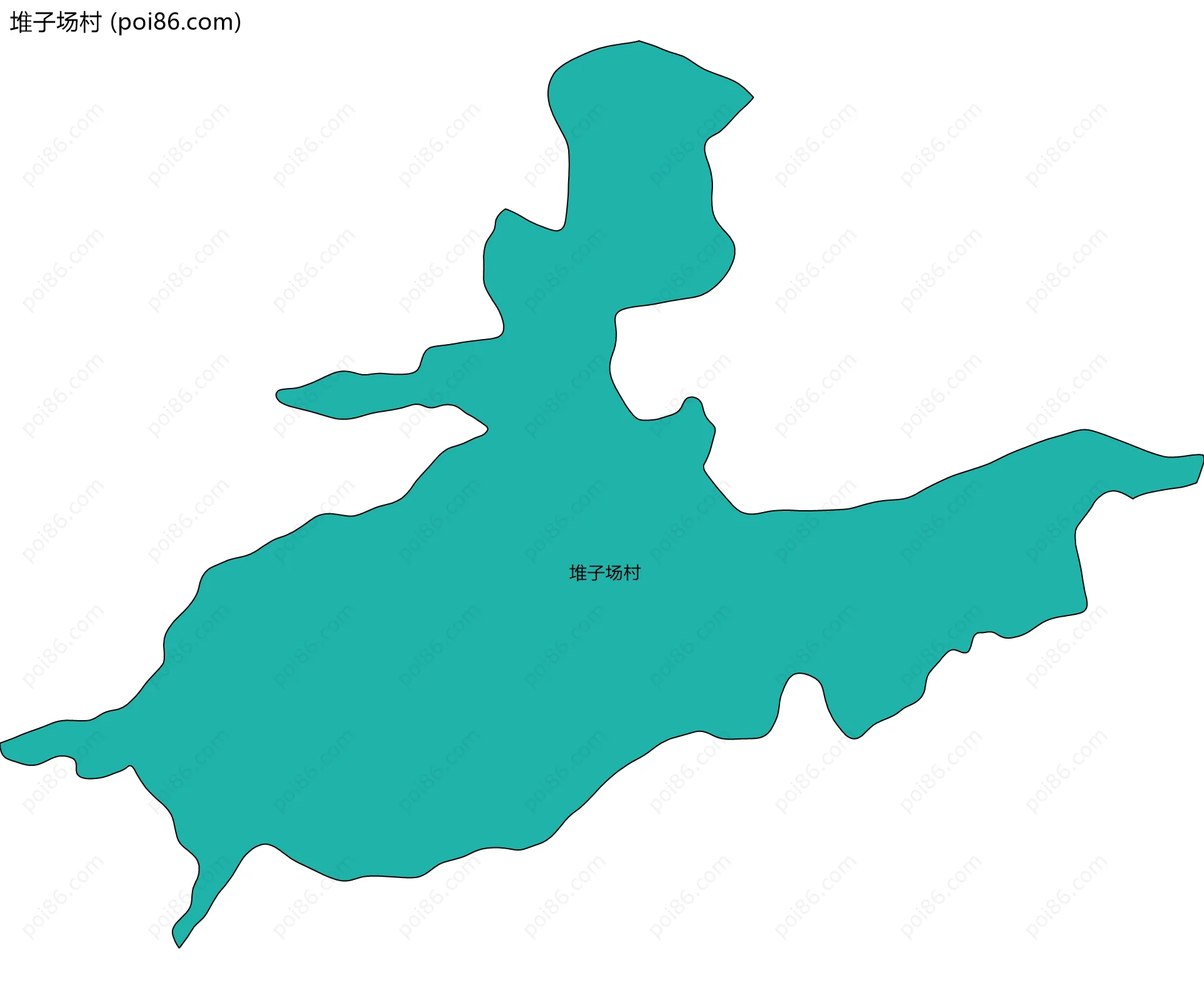 堆子场村边界地图
