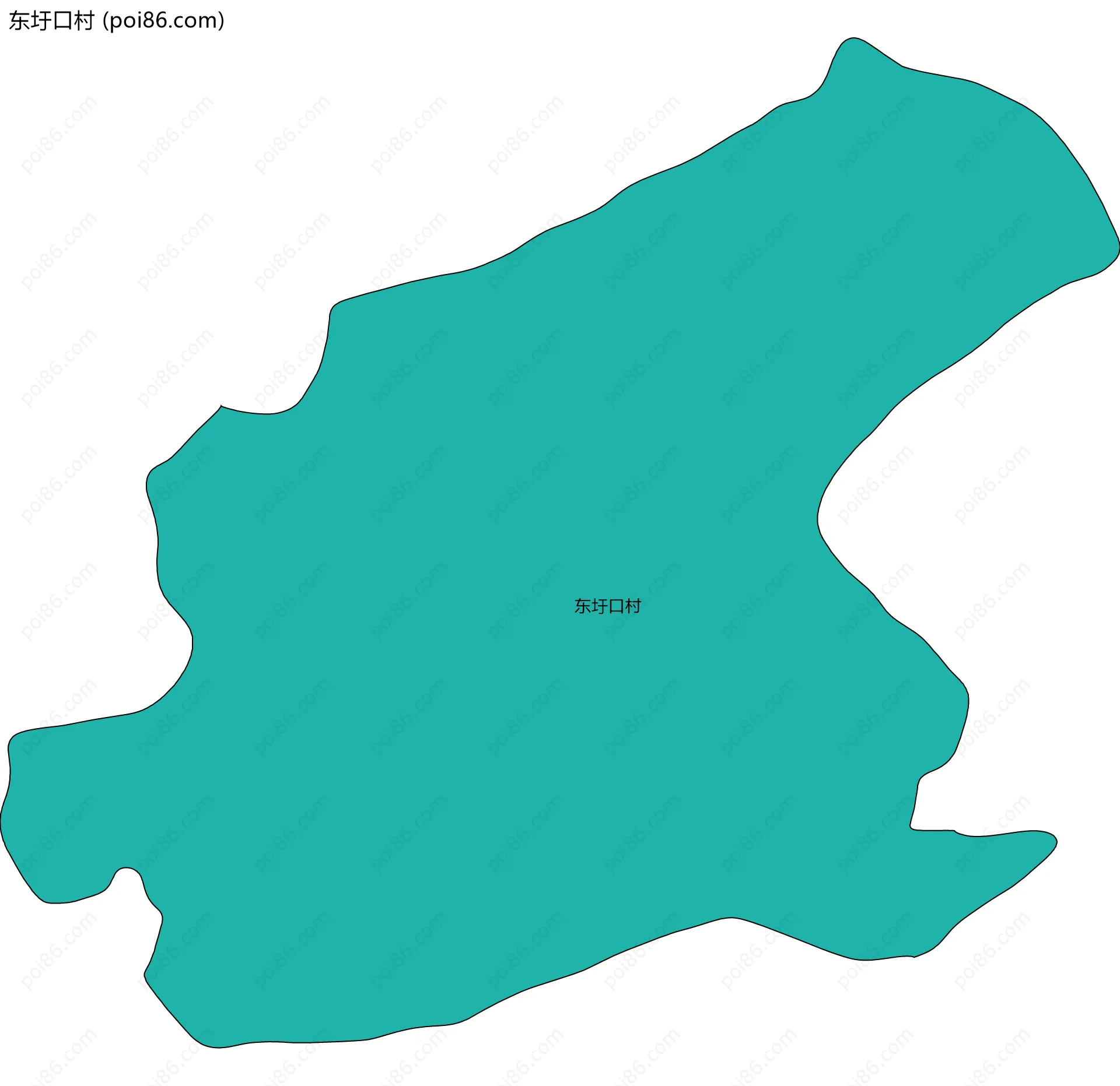 东圩口村边界地图