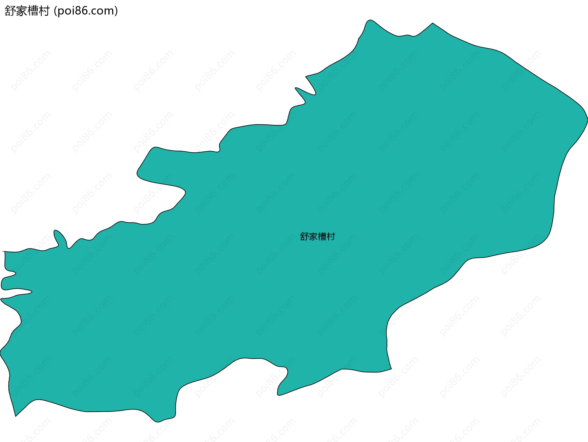舒家槽村边界地图