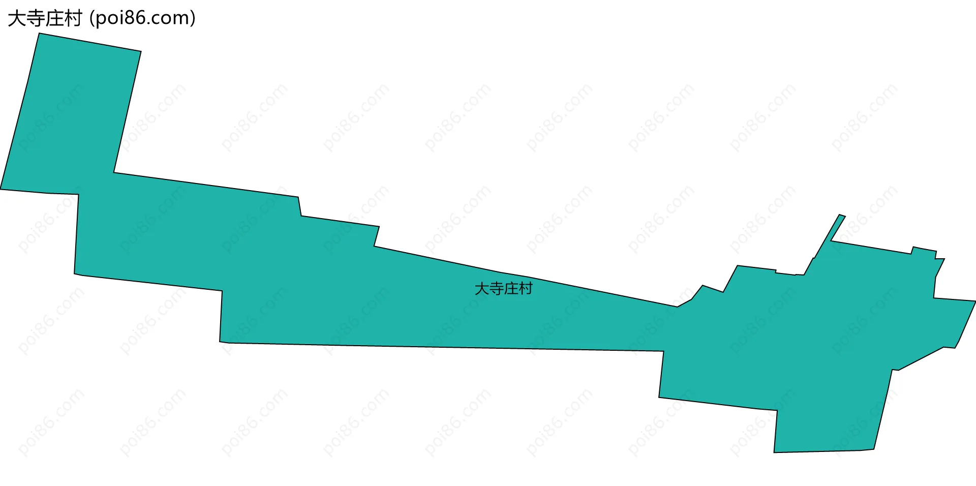 大寺庄村边界地图