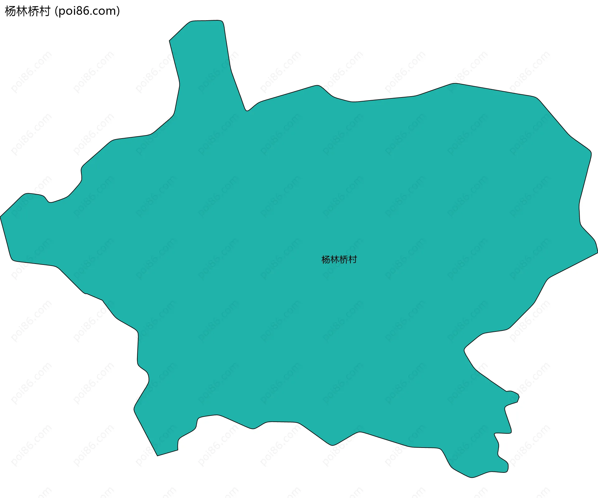 杨林桥村边界地图