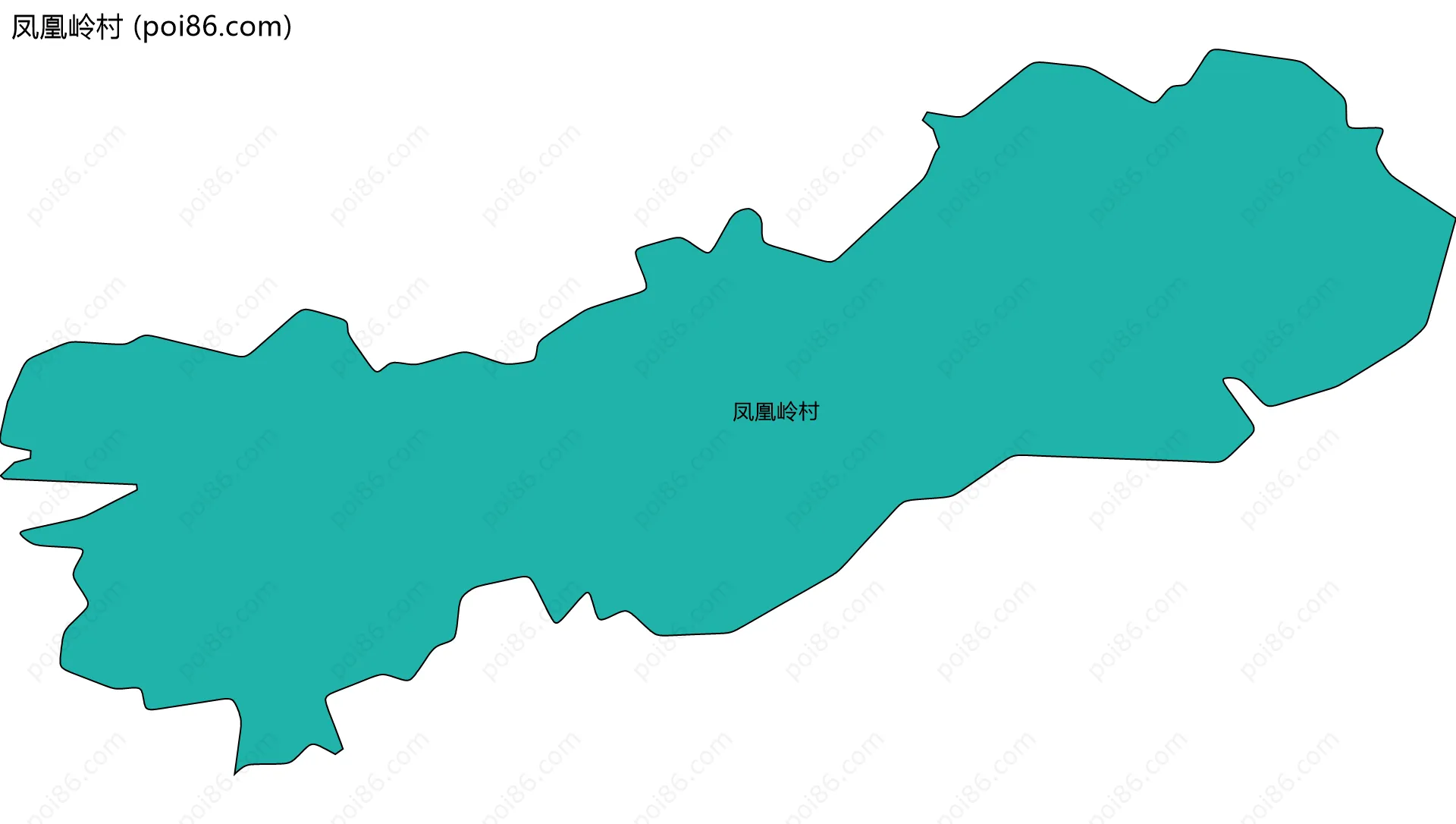 凤凰岭村边界地图