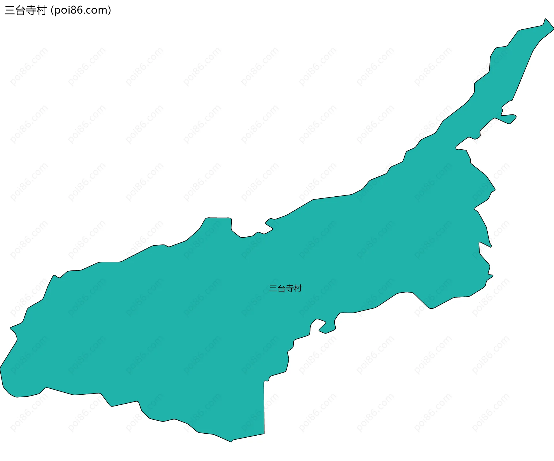 三台寺村边界地图