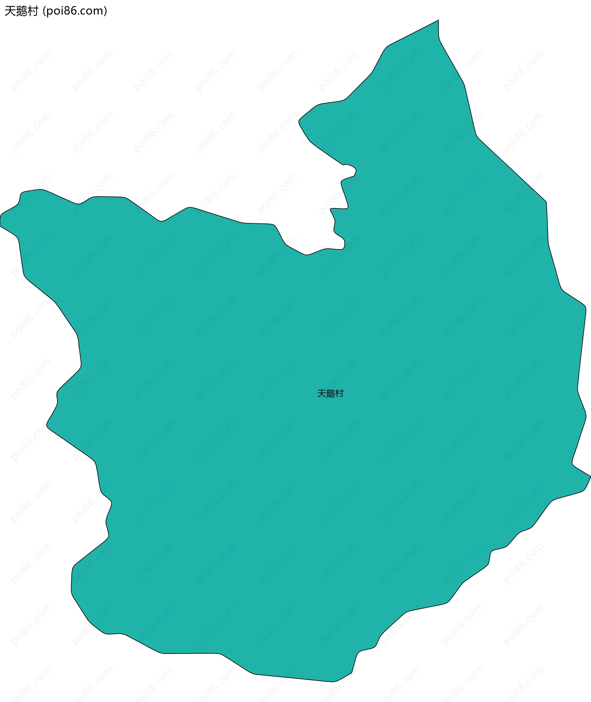 天鹅村边界地图