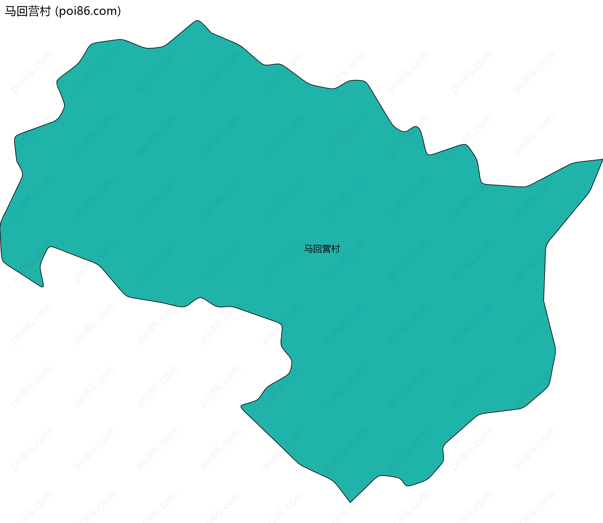马回营村边界地图