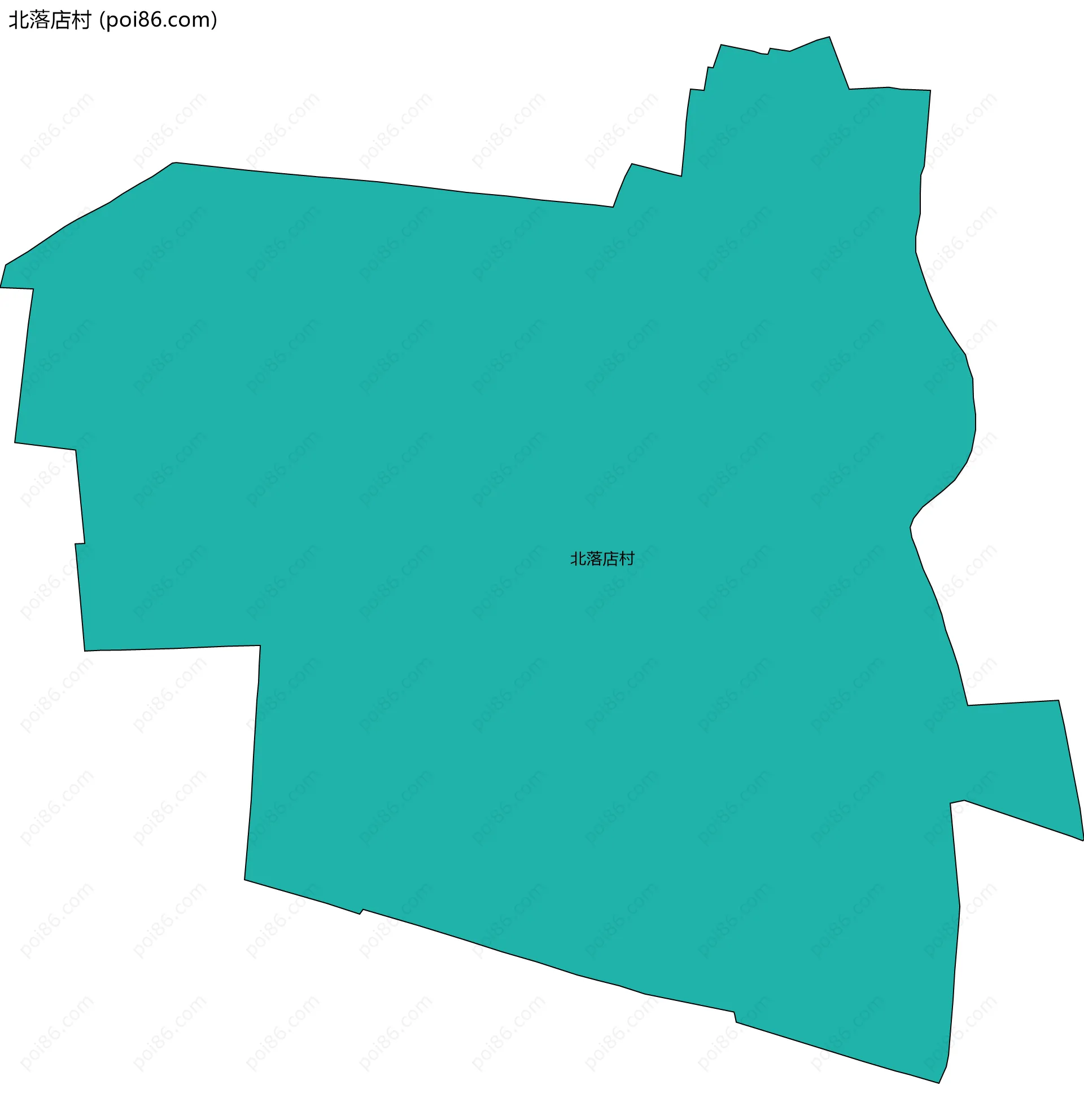 北落店村边界地图