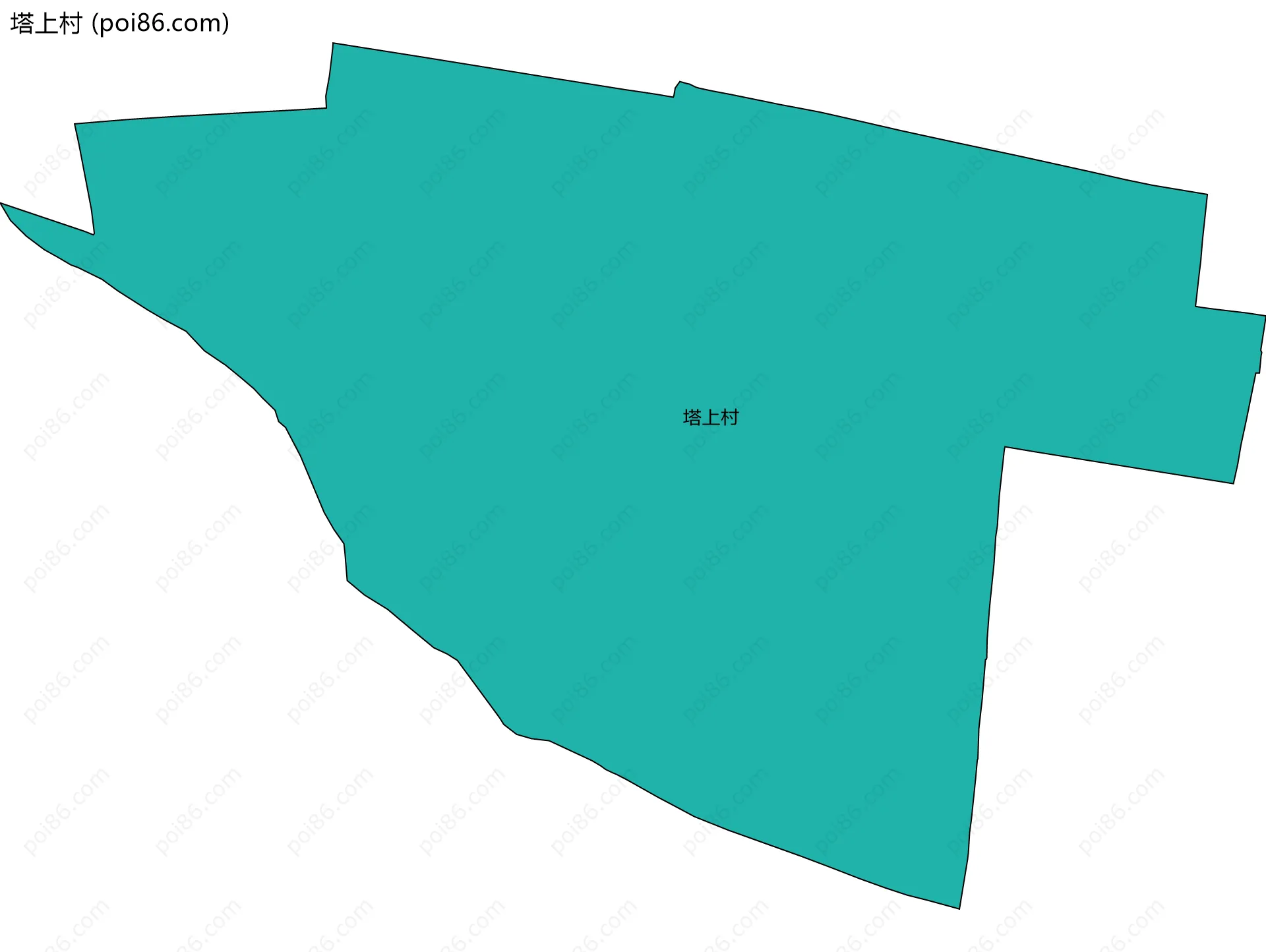 塔上村边界地图
