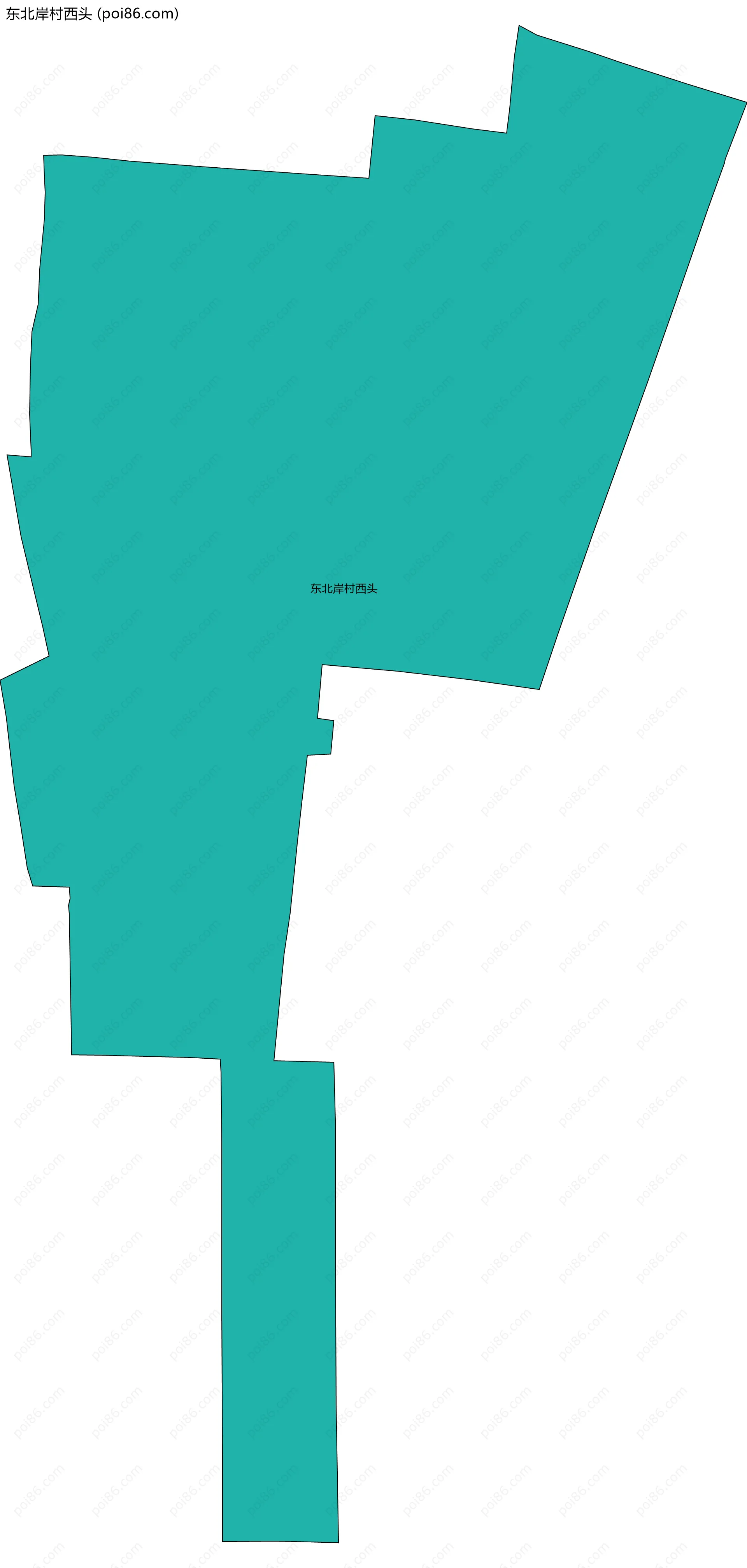 东北岸村西头边界地图