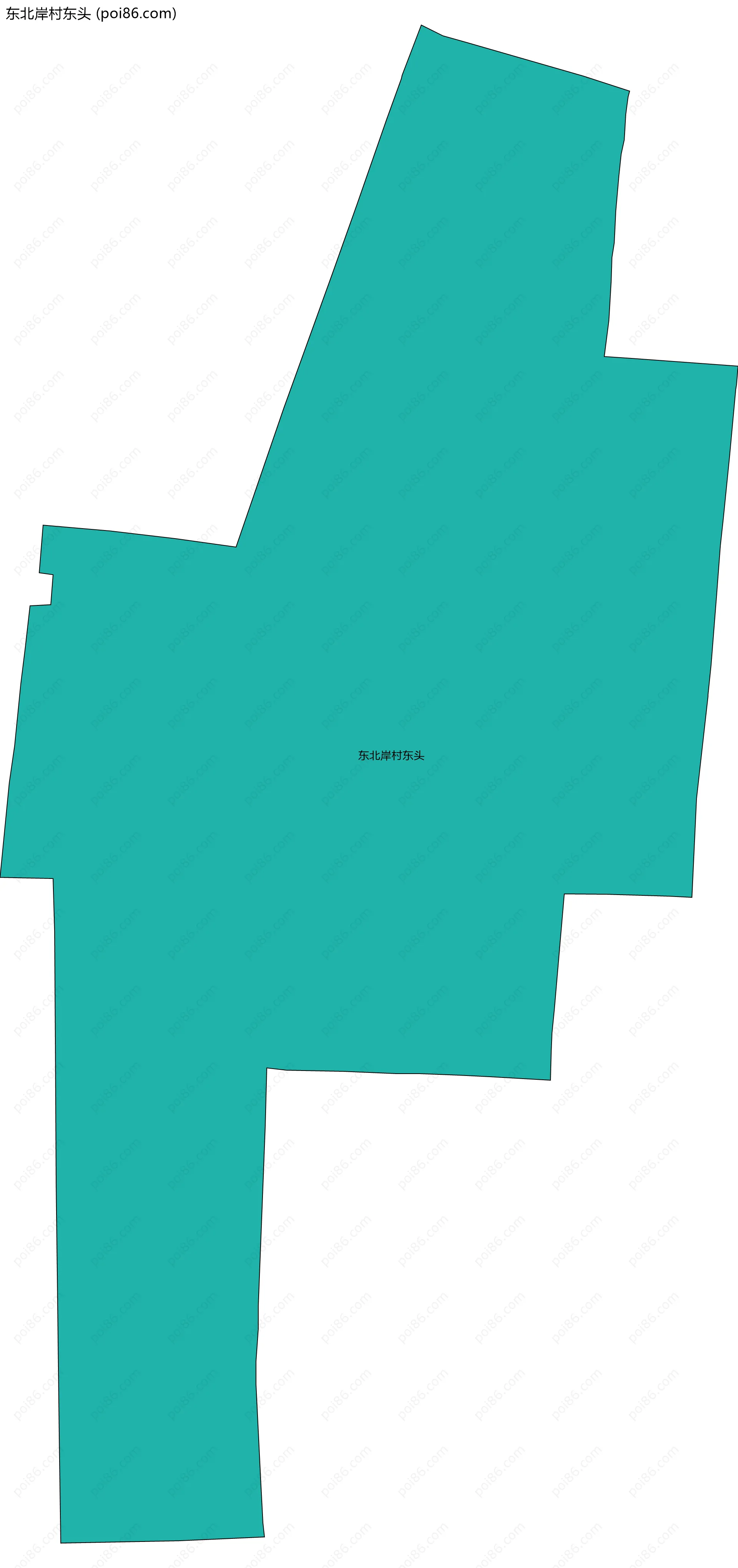 东北岸村东头边界地图