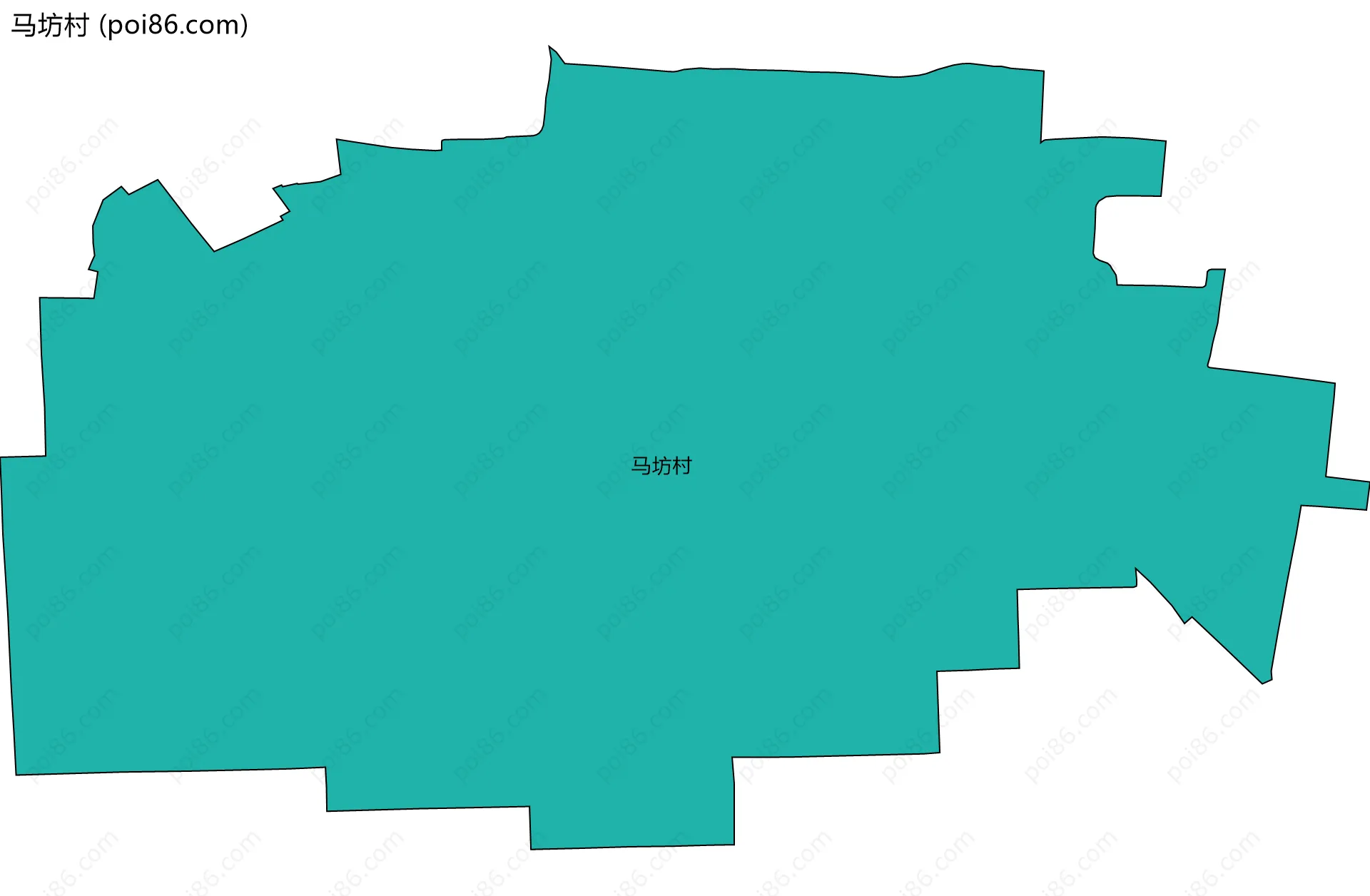 马坊村边界地图