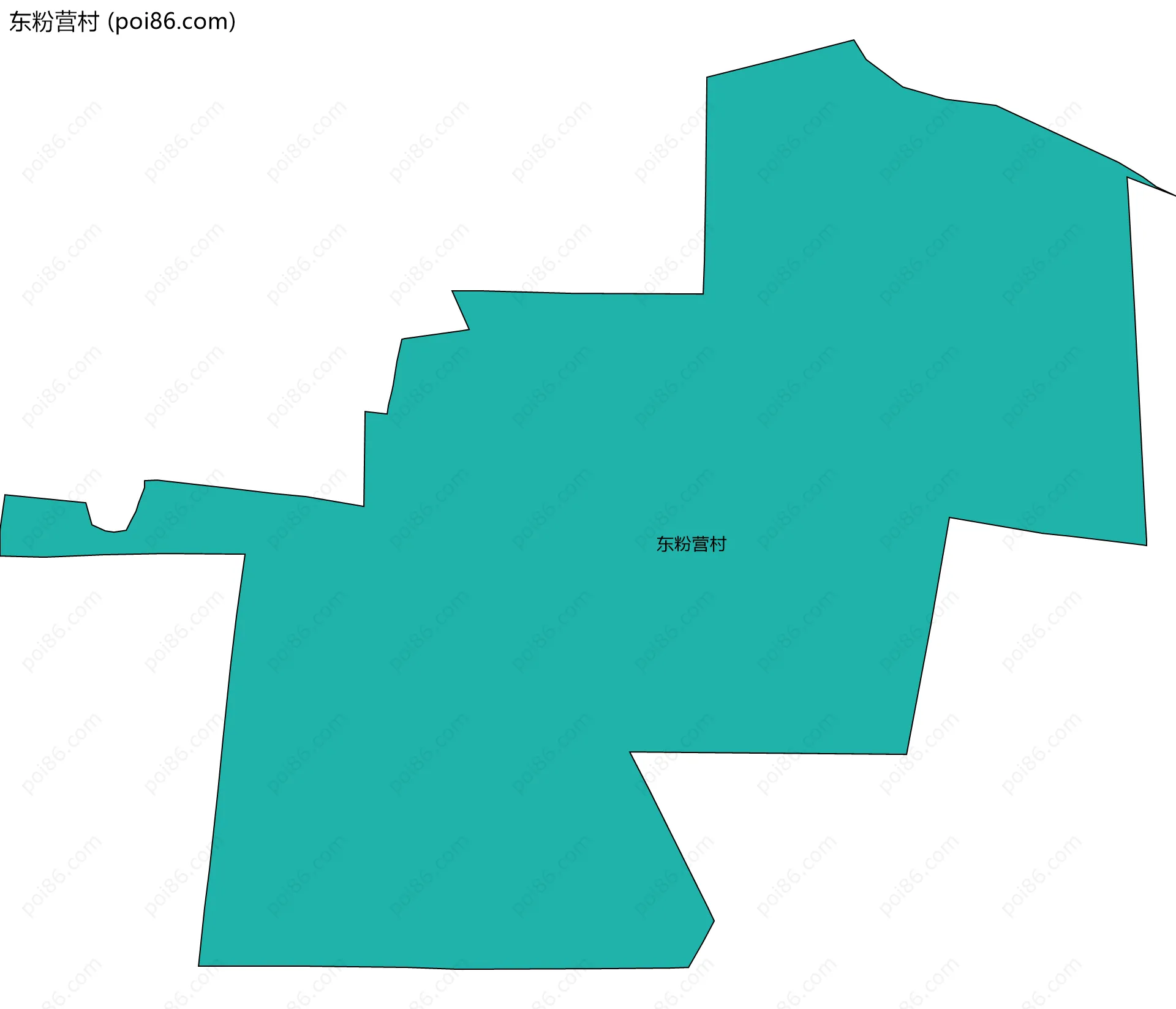 东粉营村边界地图