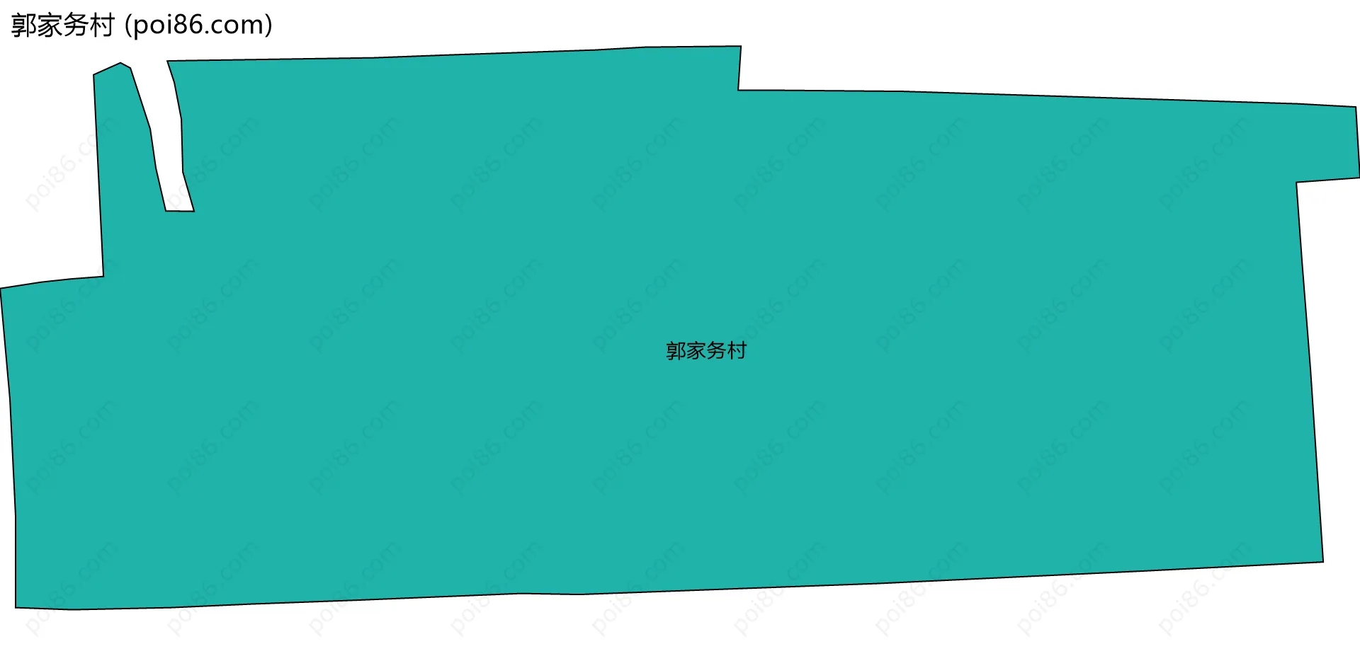 郭家务村边界地图