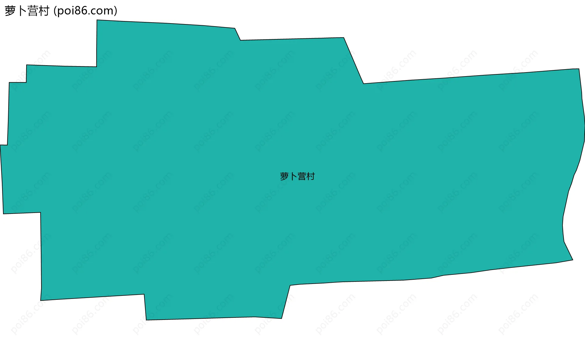 萝卜营村边界地图