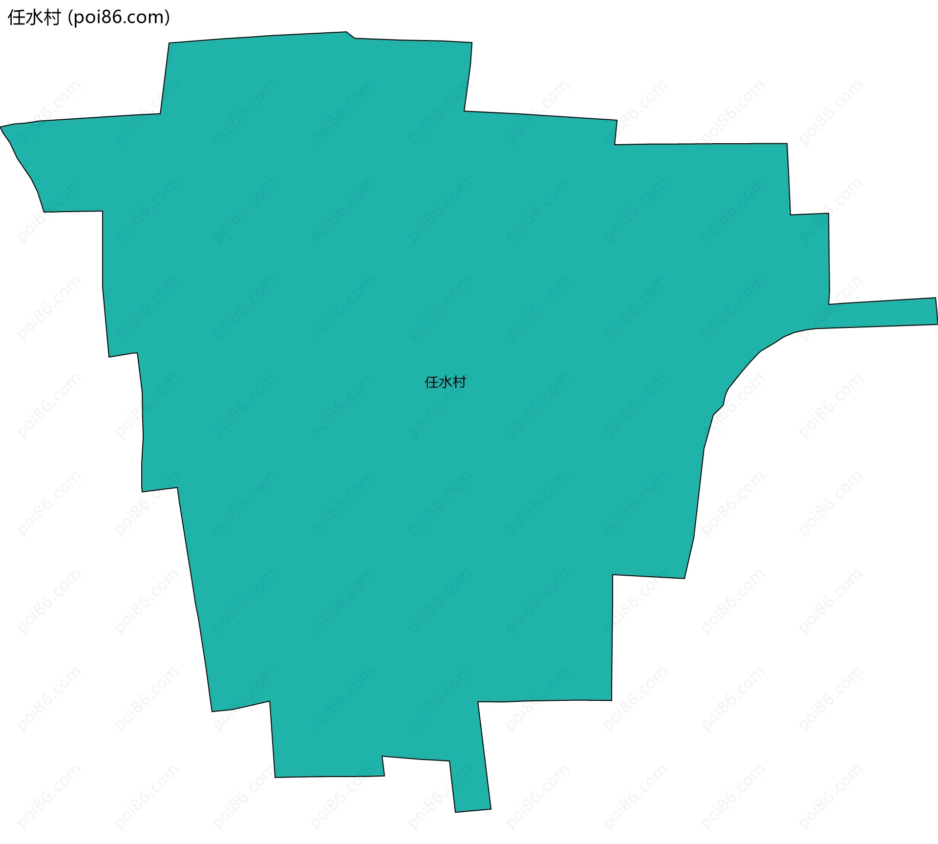 任水村边界地图