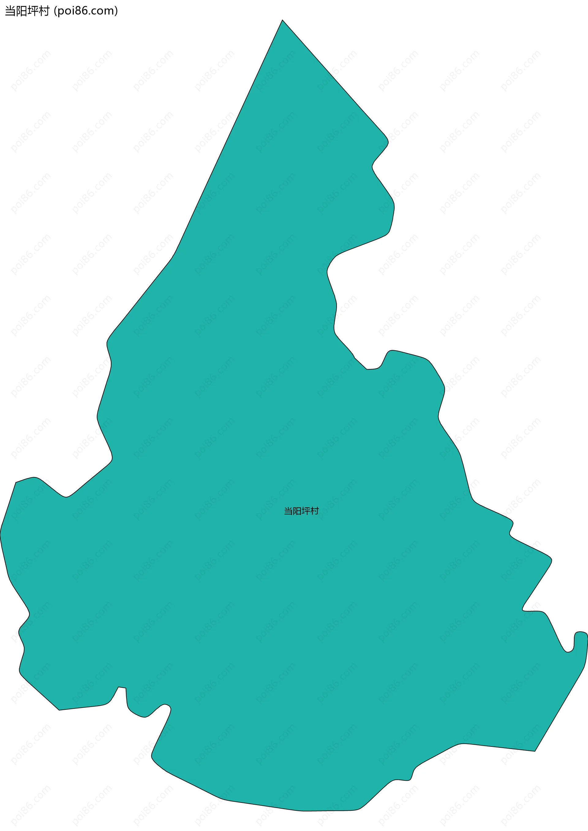 当阳坪村边界地图
