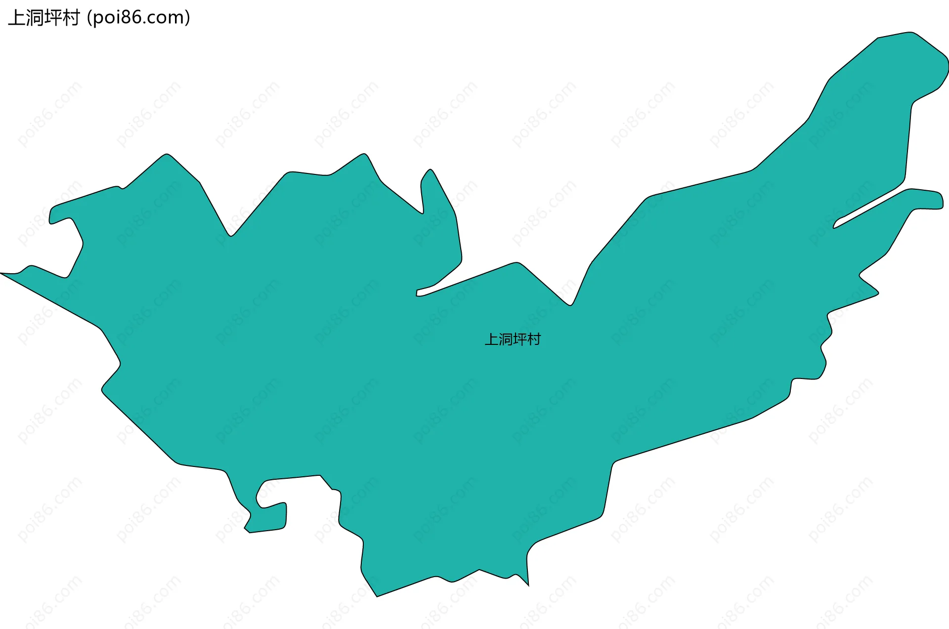 上洞坪村边界地图