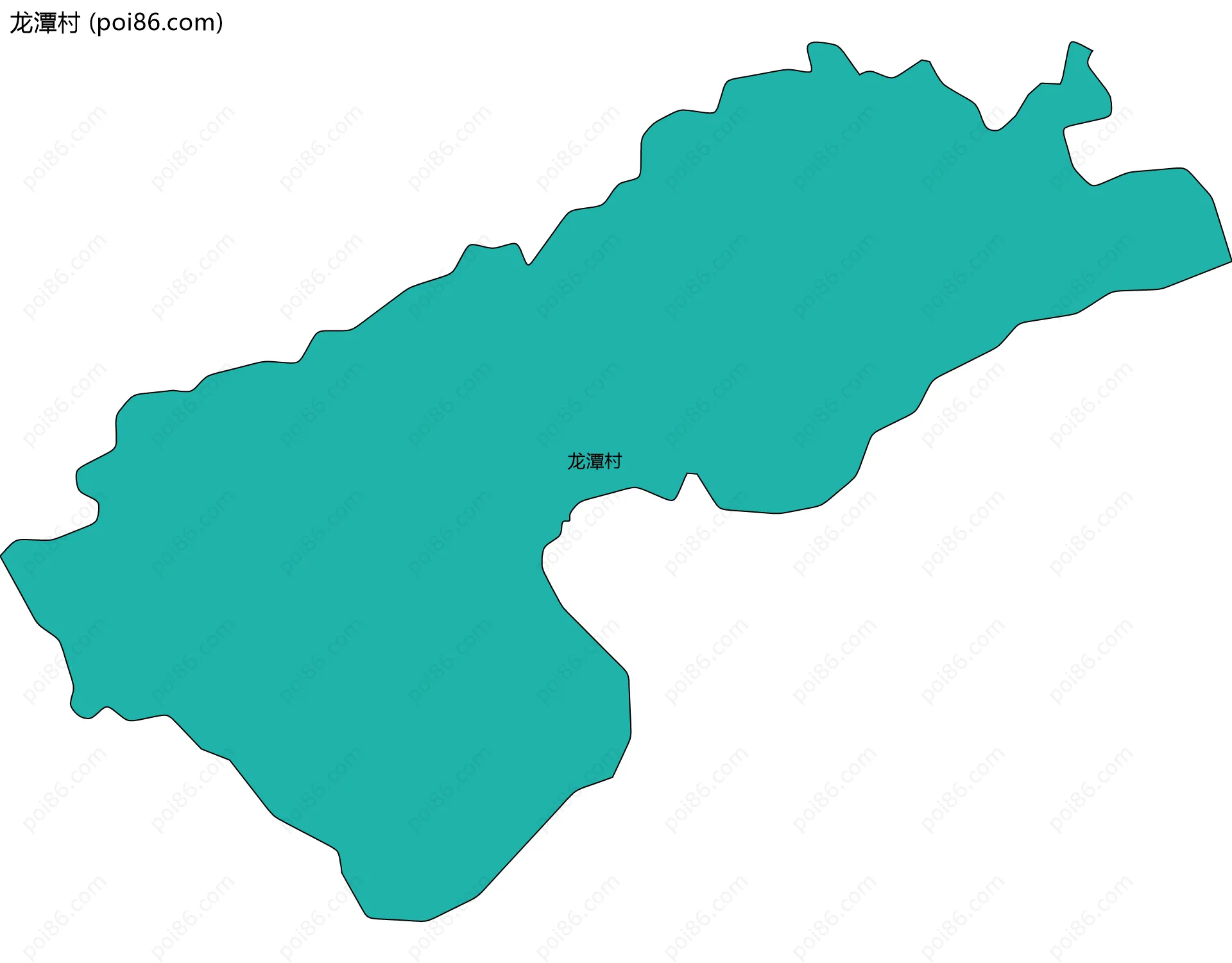 龙潭村边界地图