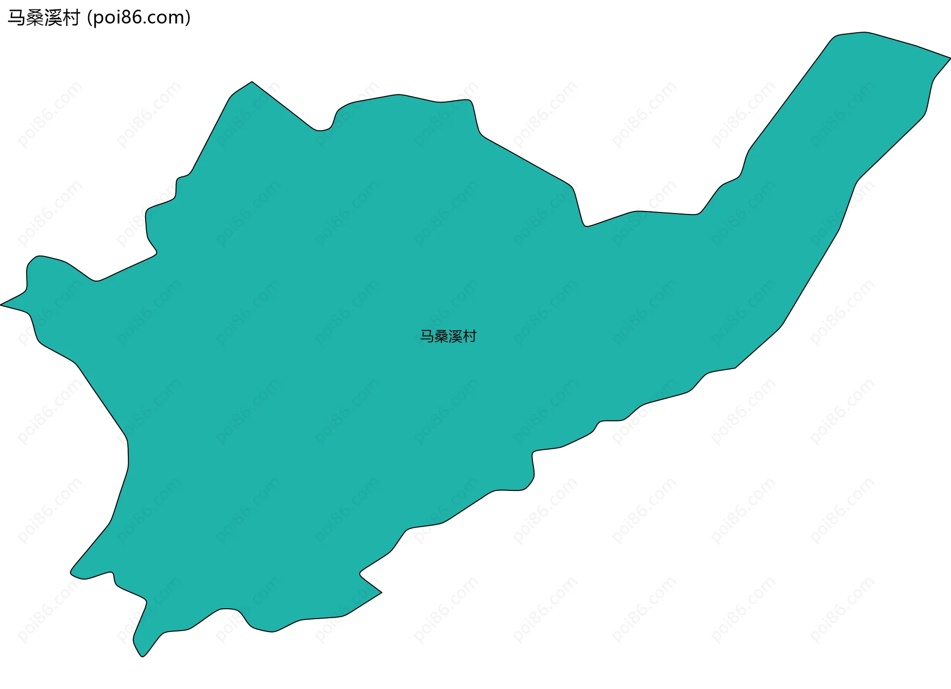 马桑溪村边界地图