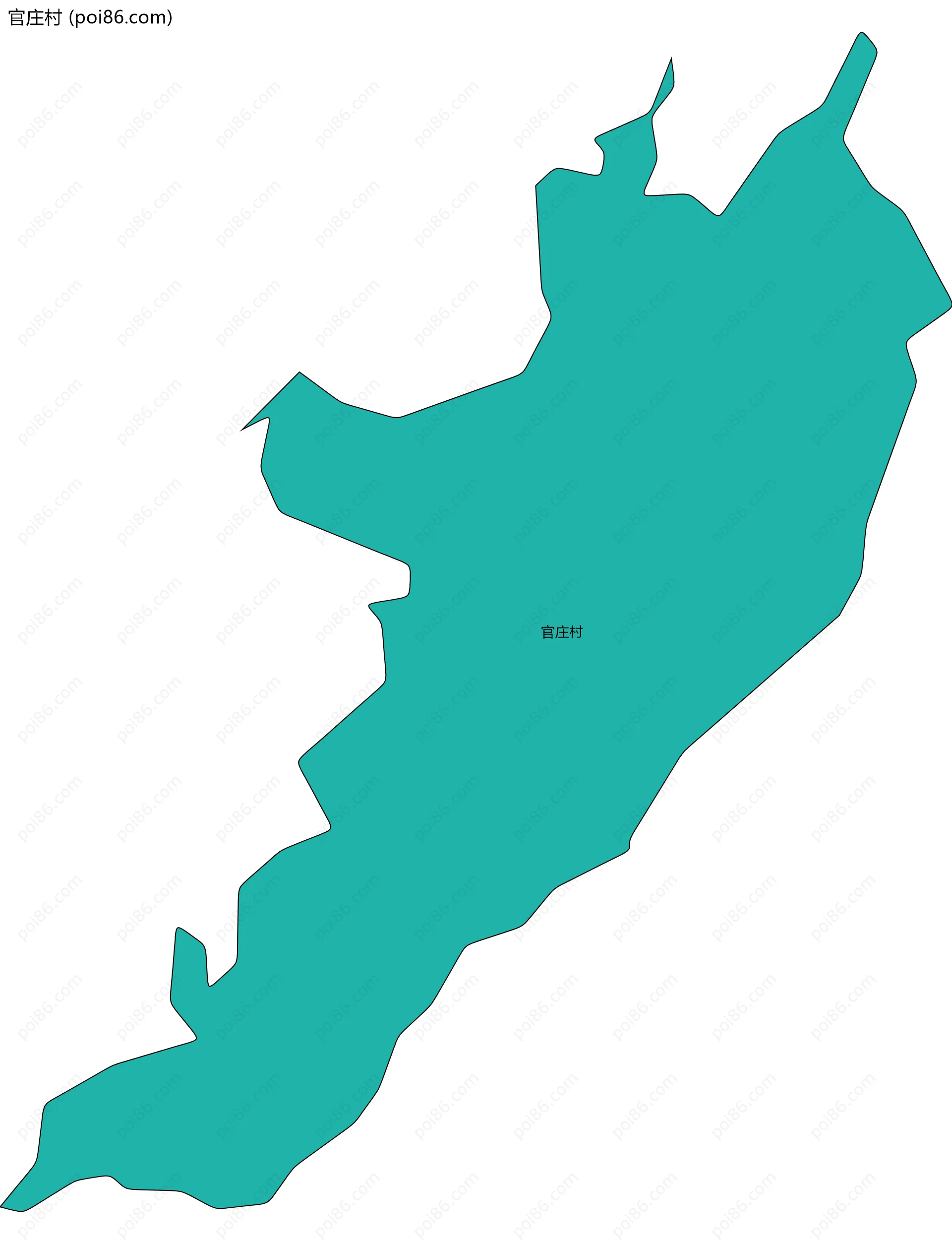 官庄村边界地图