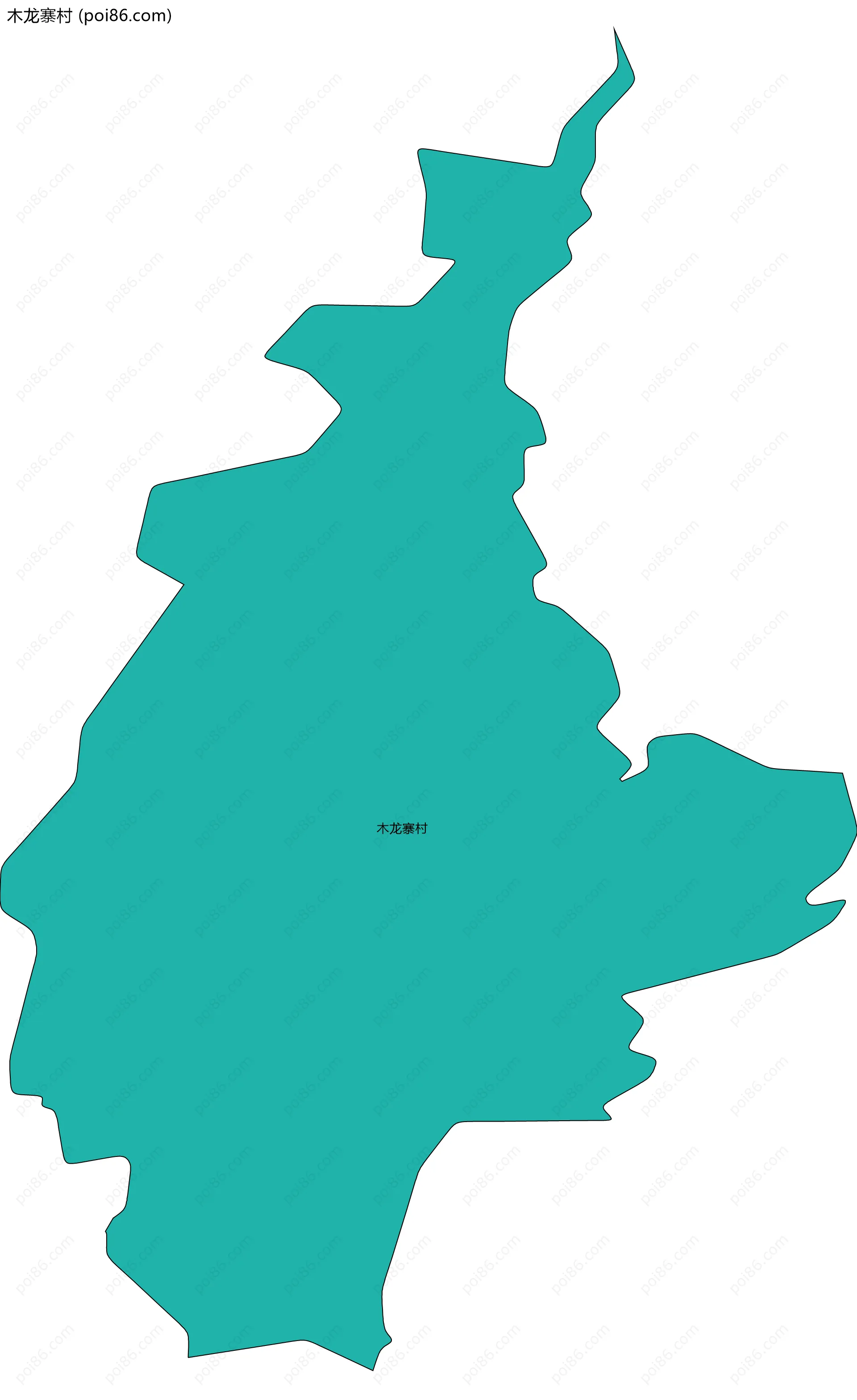 木龙寨村边界地图