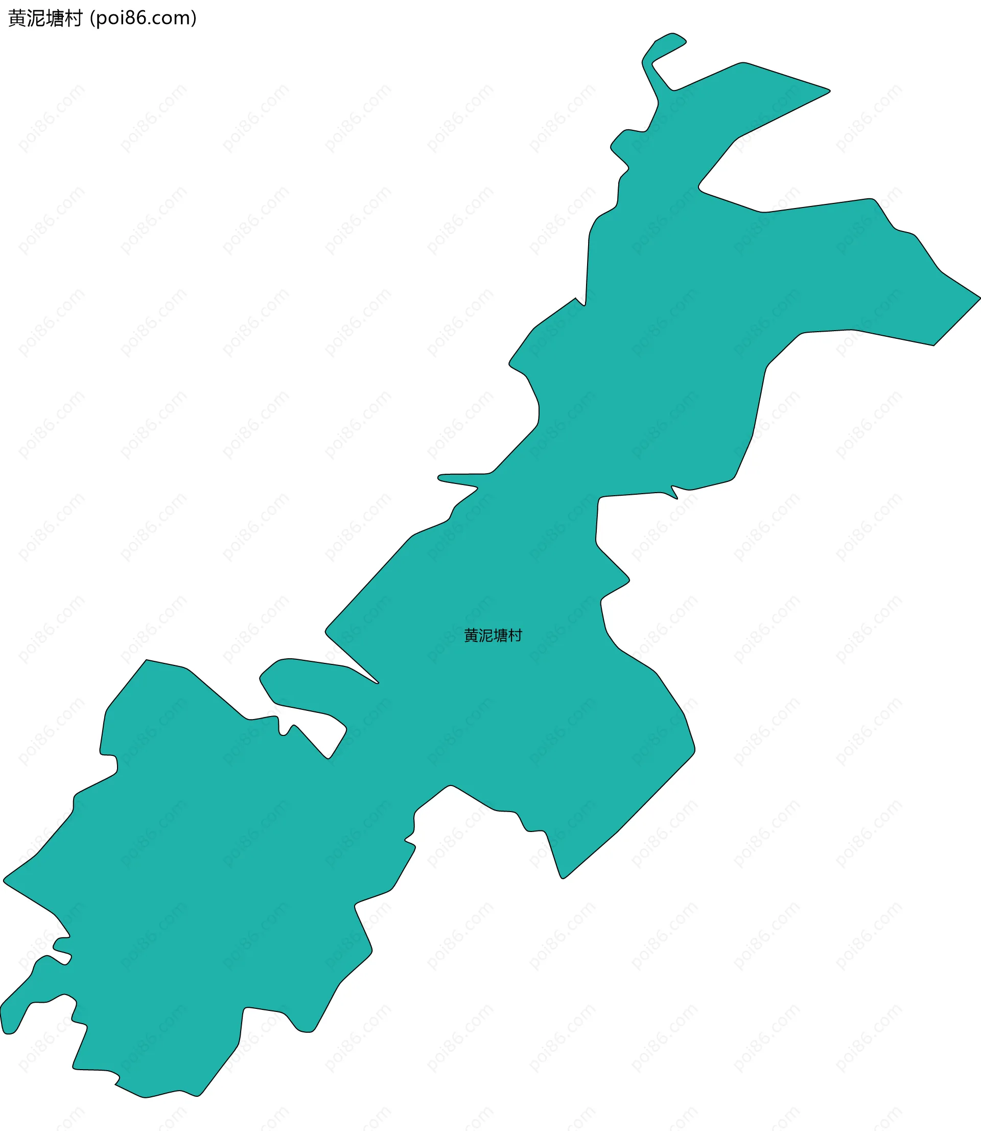 黄泥塘村边界地图
