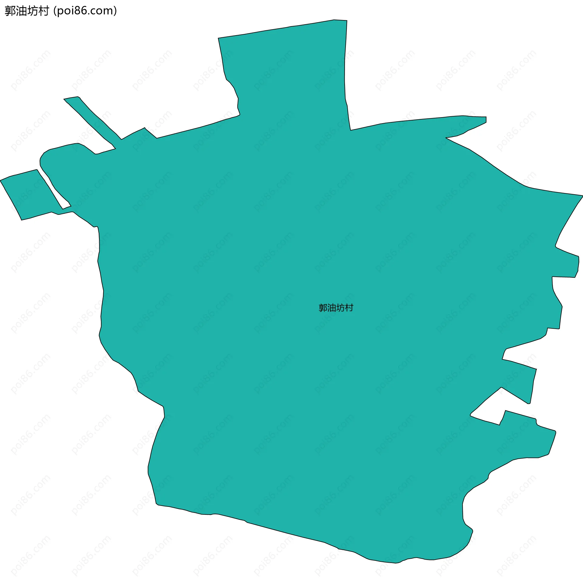 郭油坊村边界地图