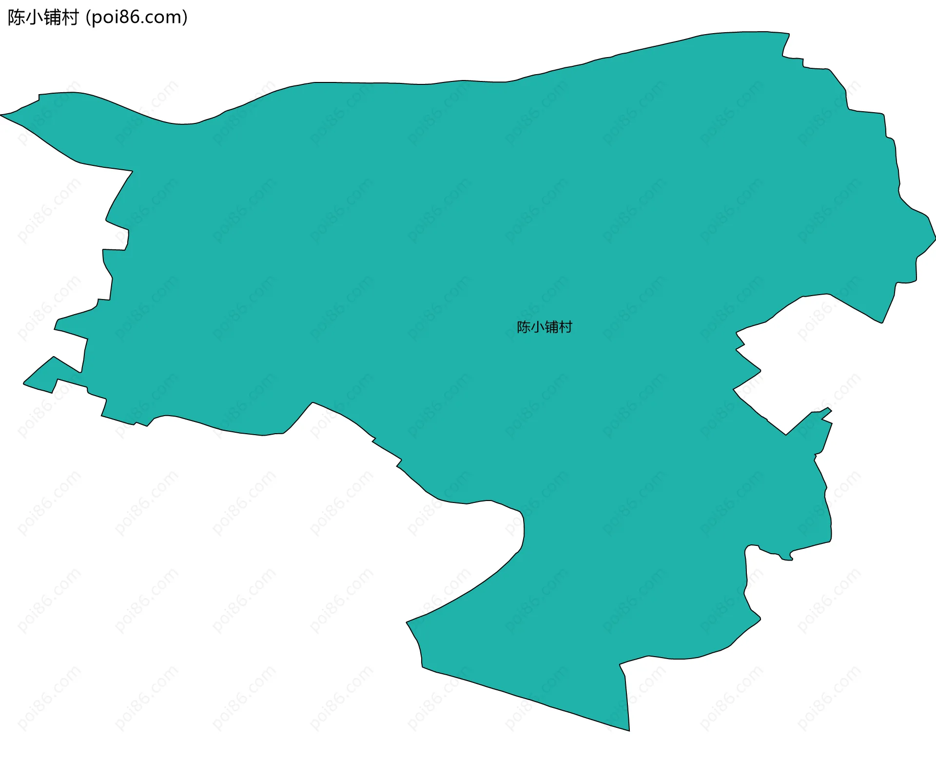 陈小铺村边界地图