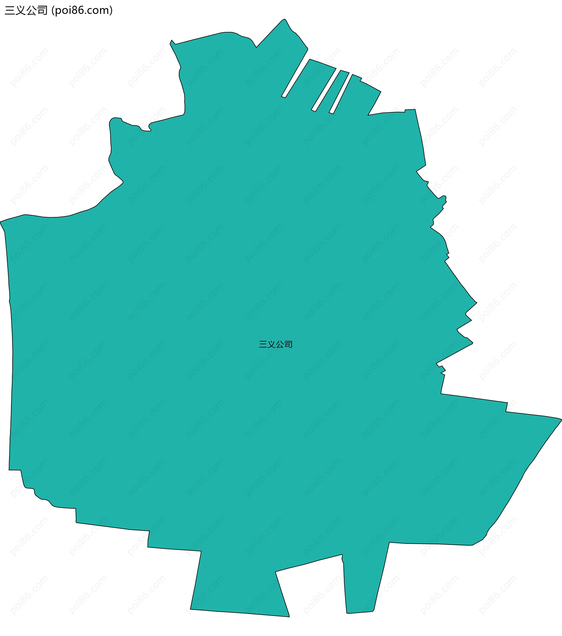 三义公司边界地图