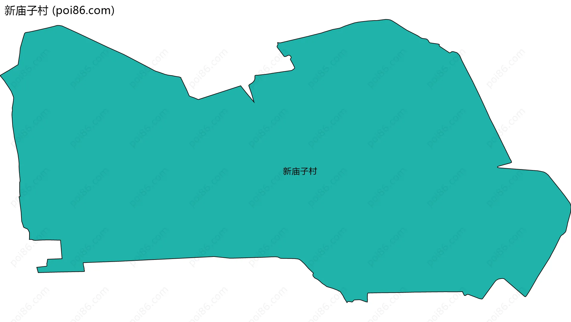 新庙子村边界地图