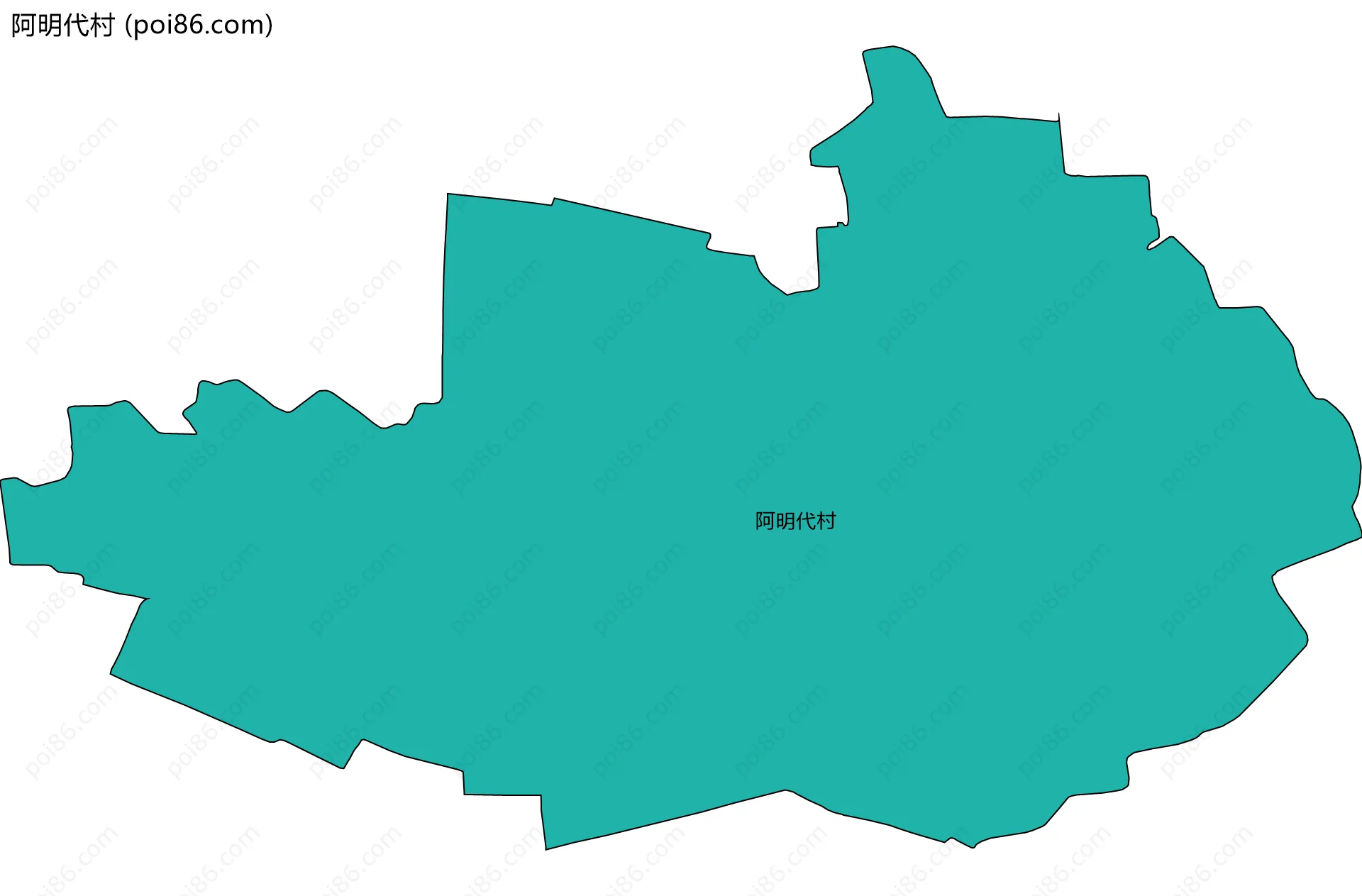 阿明代村边界地图