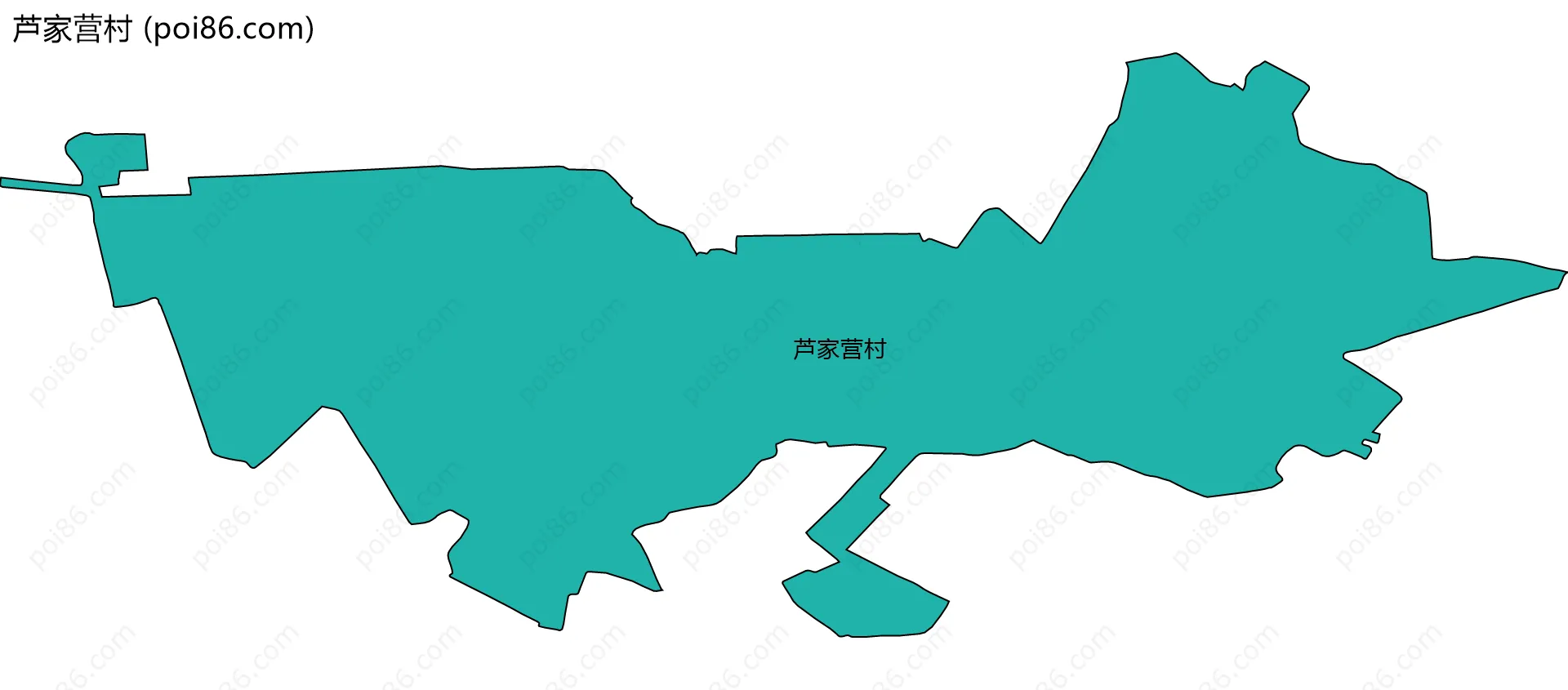 芦家营村边界地图