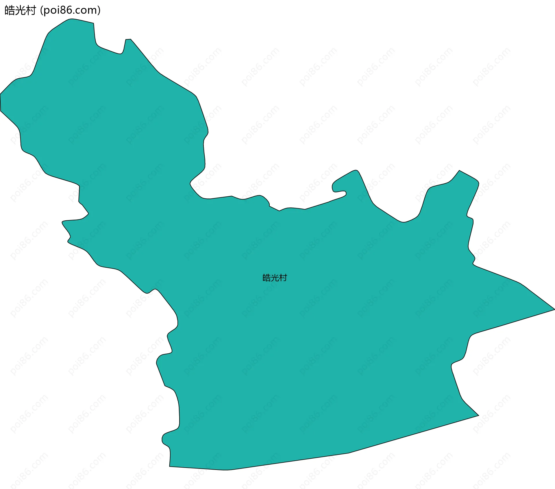 皓光村边界地图