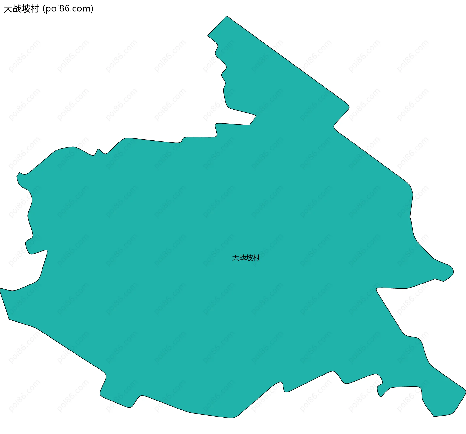 大战坡村边界地图