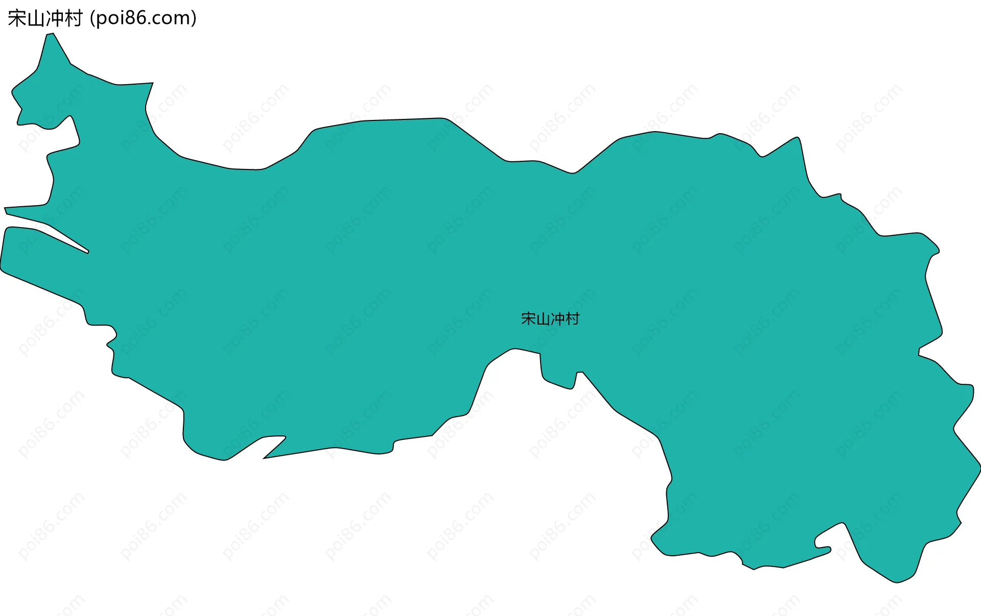 宋山冲村边界地图