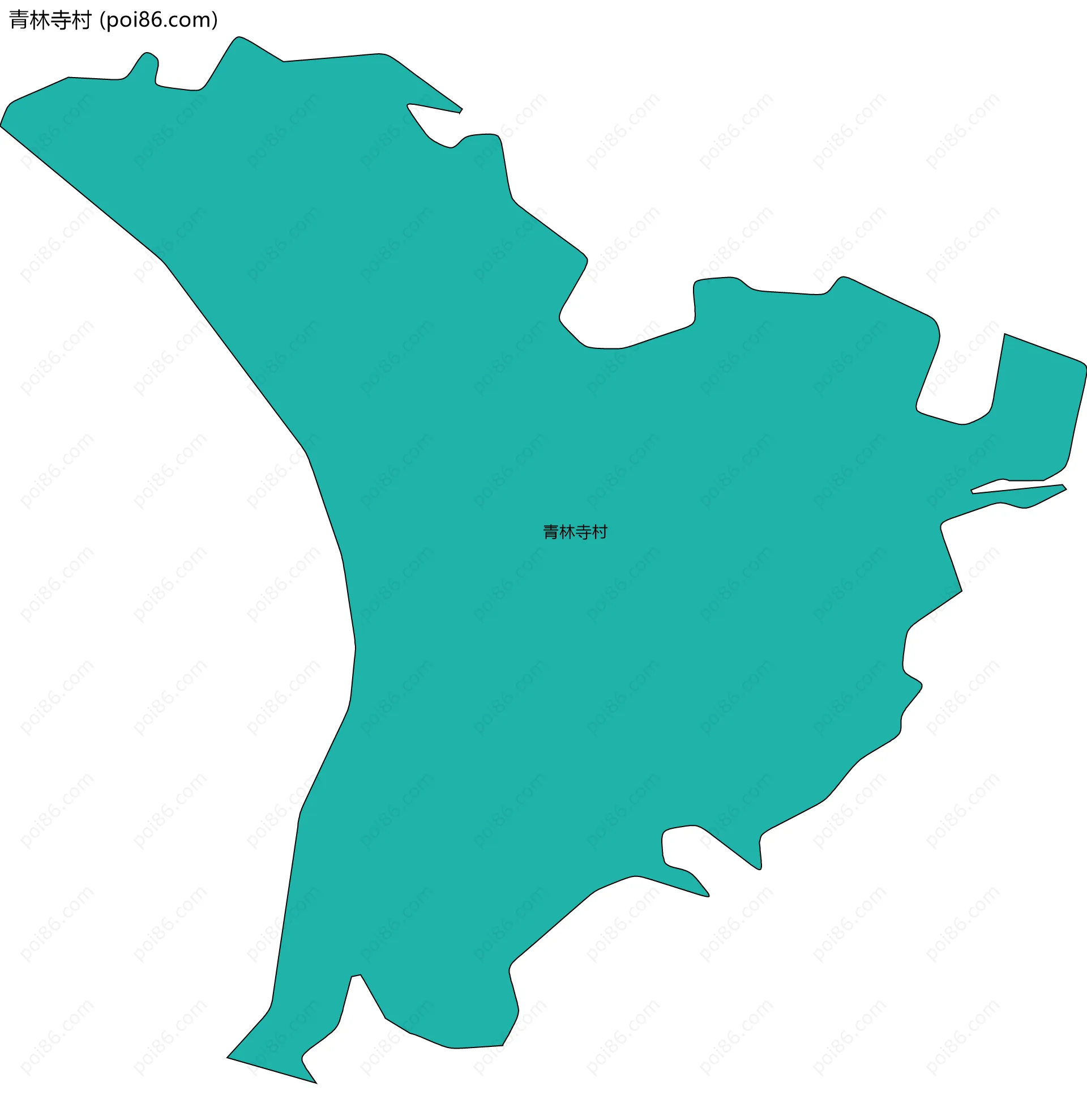 青林寺村边界地图