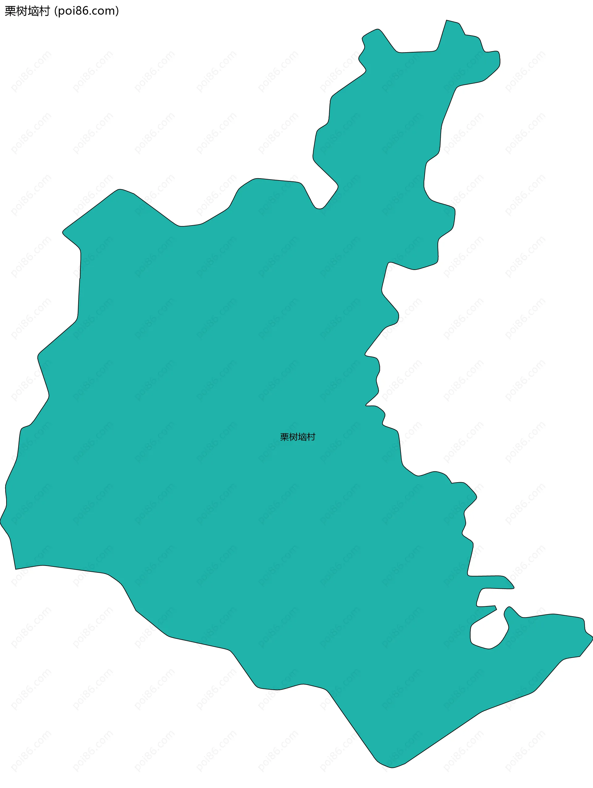 栗树垴村边界地图