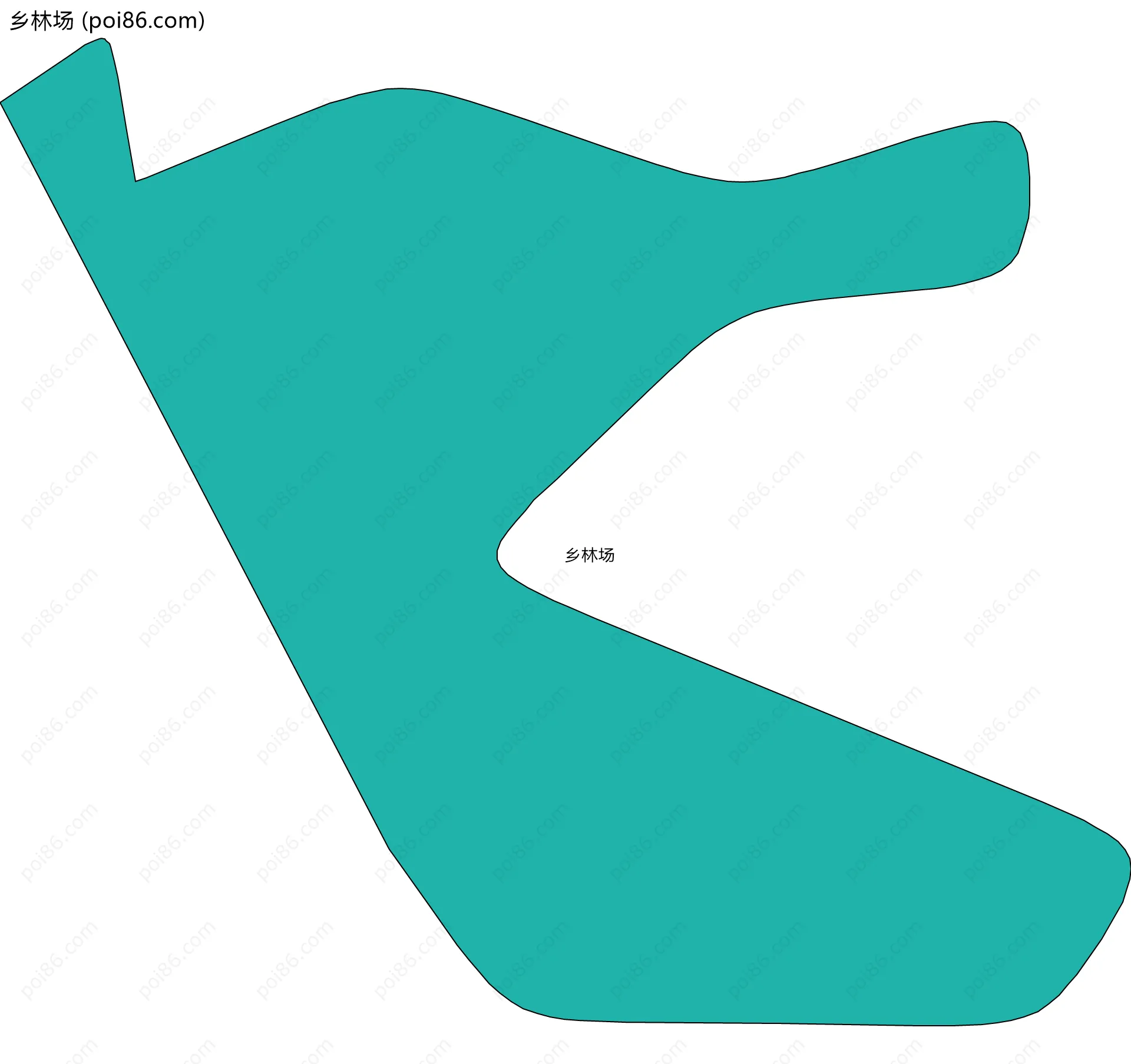 乡林场边界地图