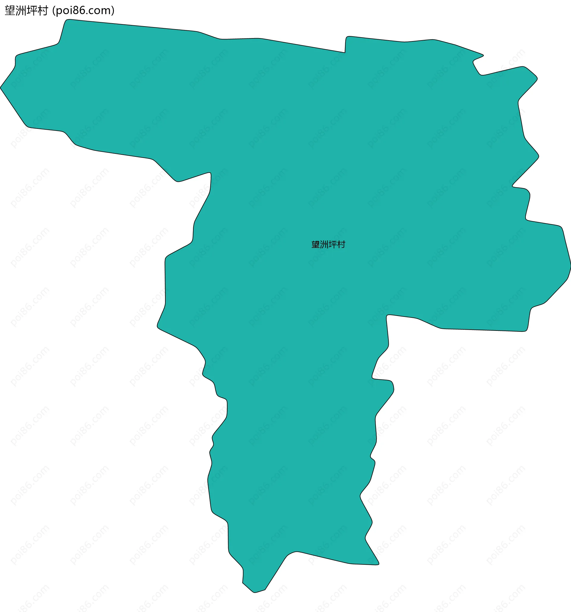 望洲坪村边界地图