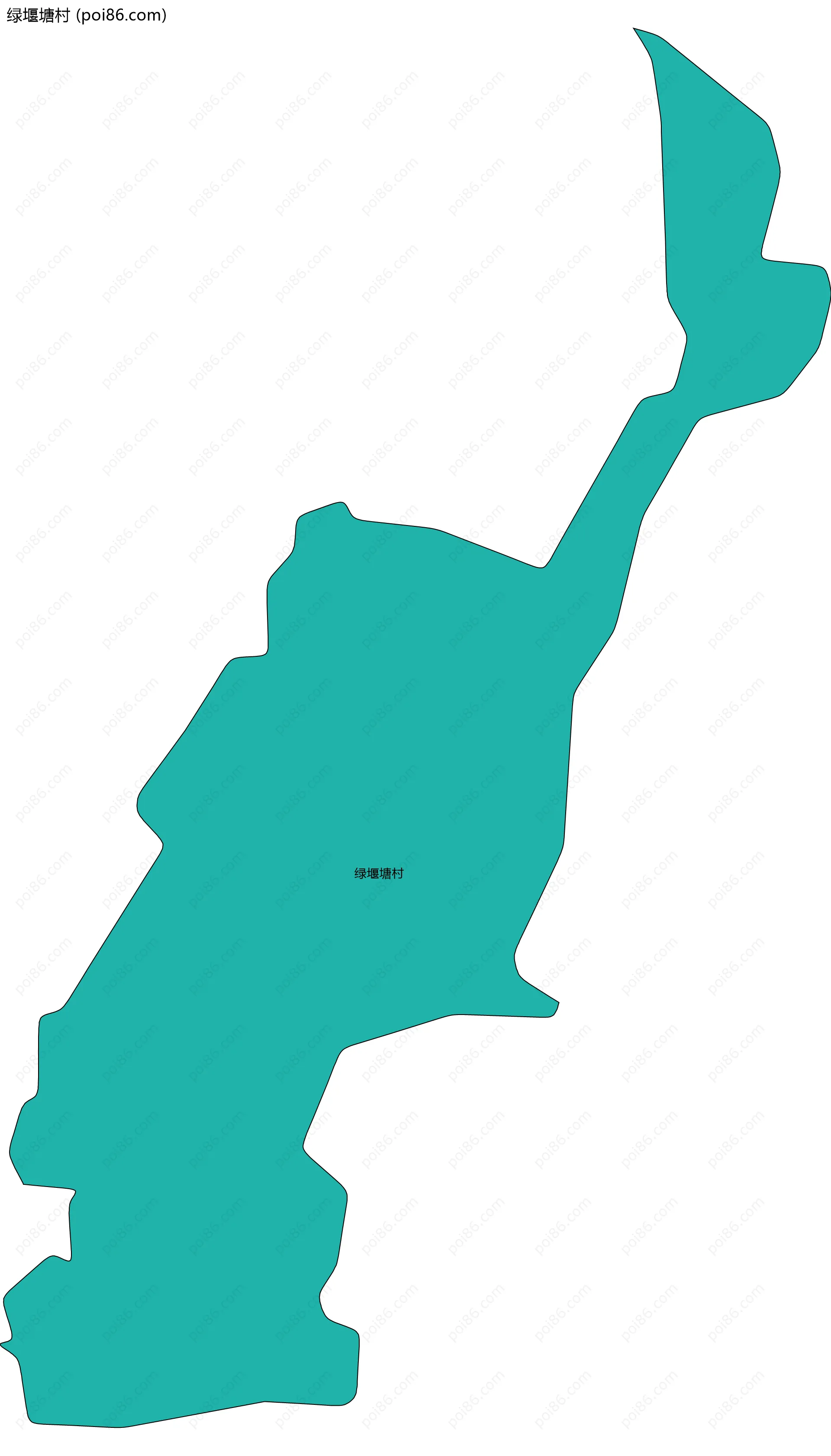 绿堰塘村边界地图