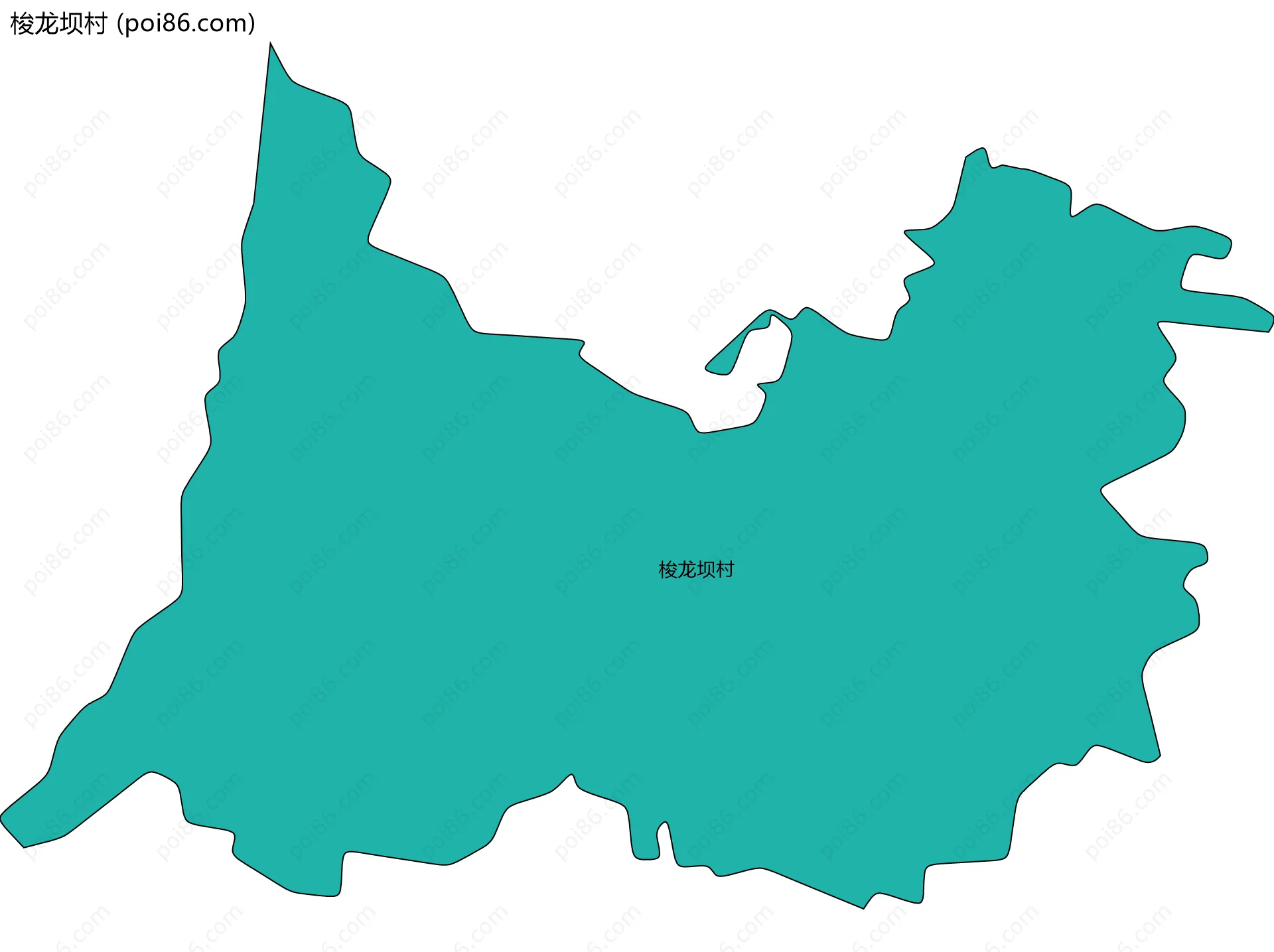 梭龙坝村边界地图