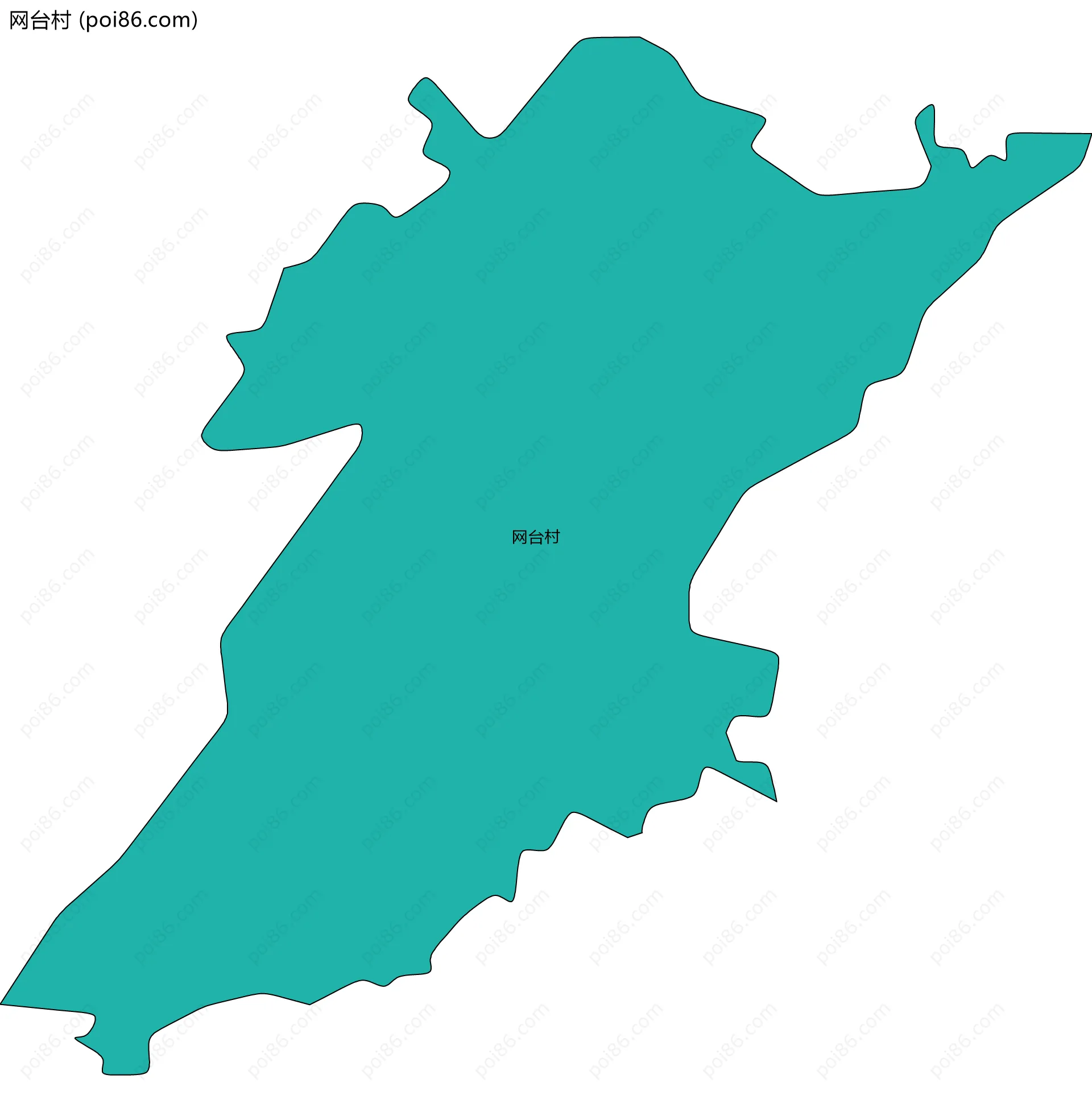 网台村边界地图