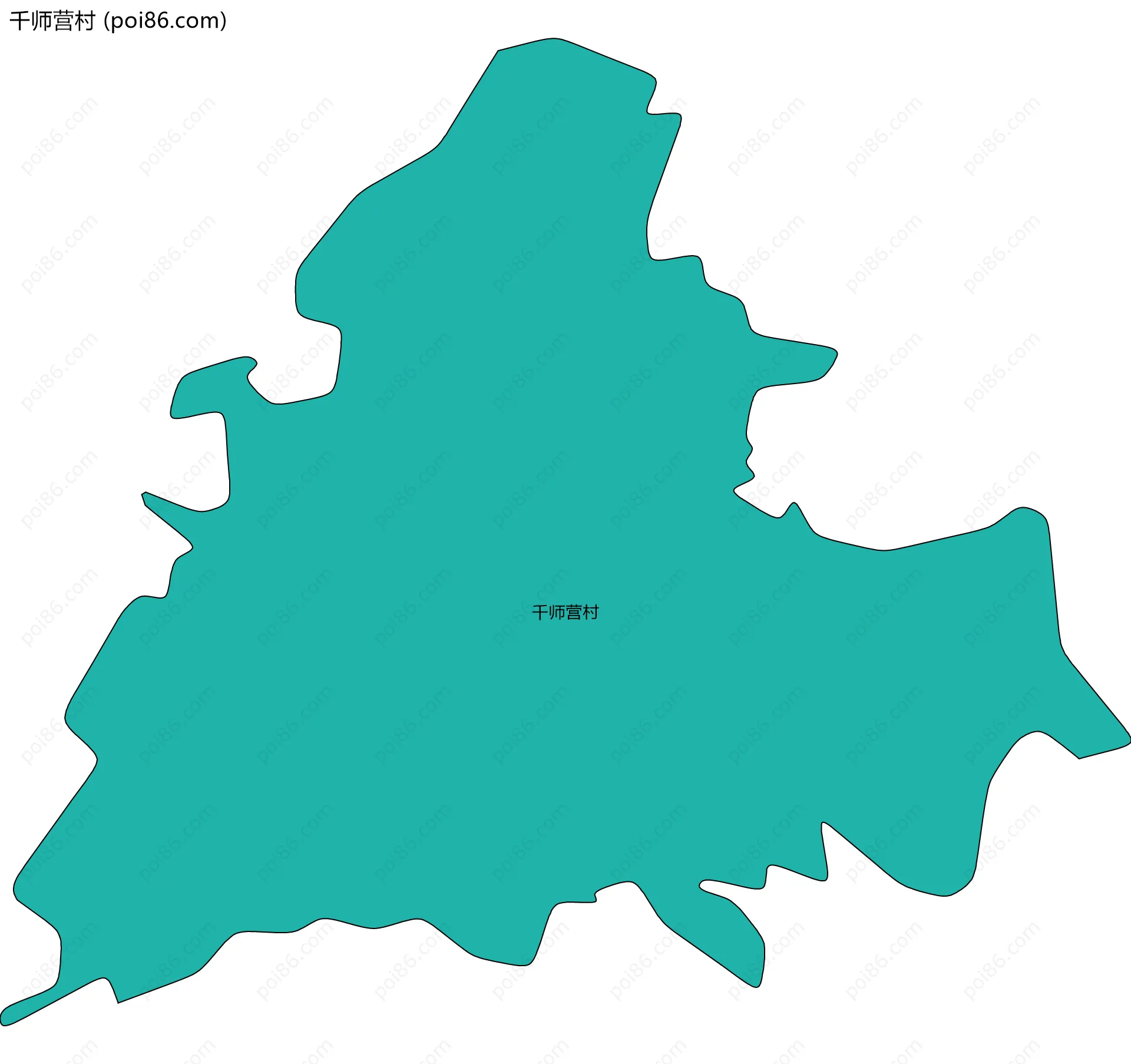 千师营村边界地图