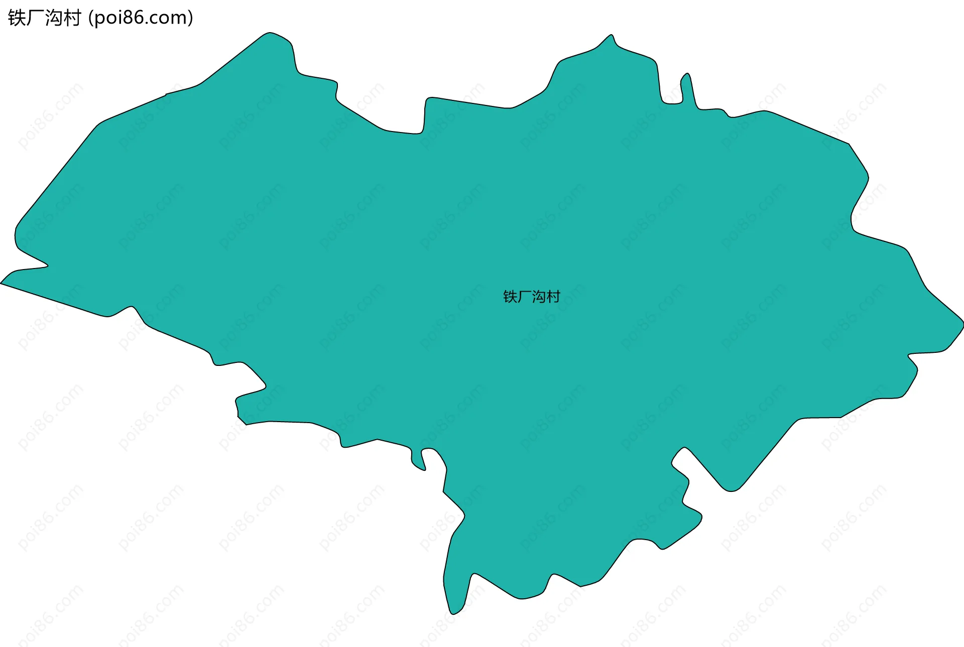 铁厂沟村边界地图