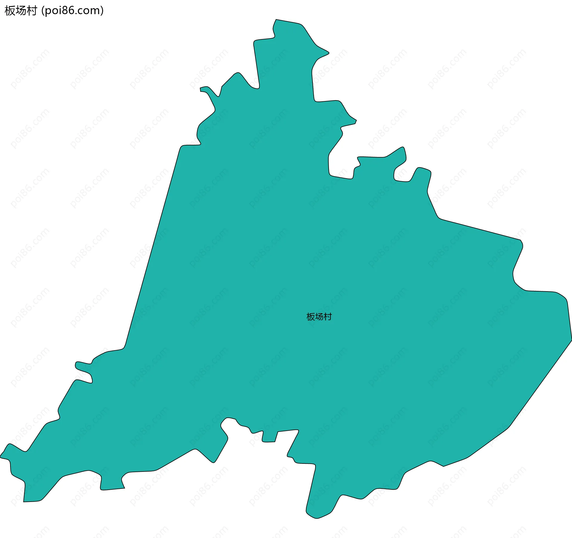 板场村边界地图