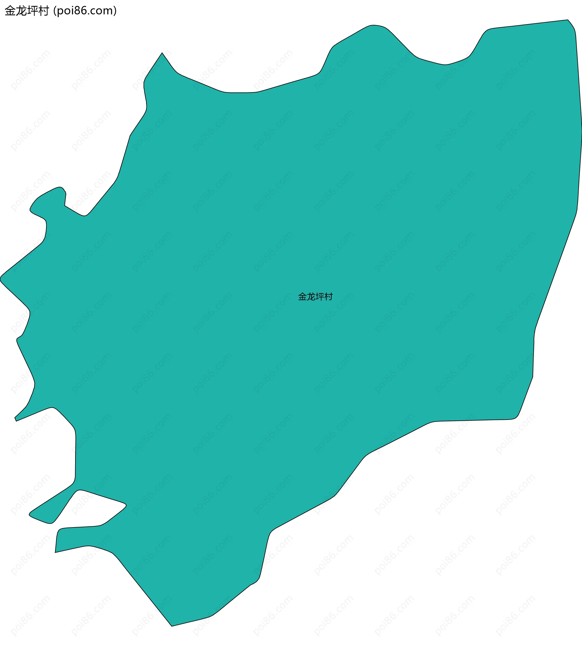 金龙坪村边界地图