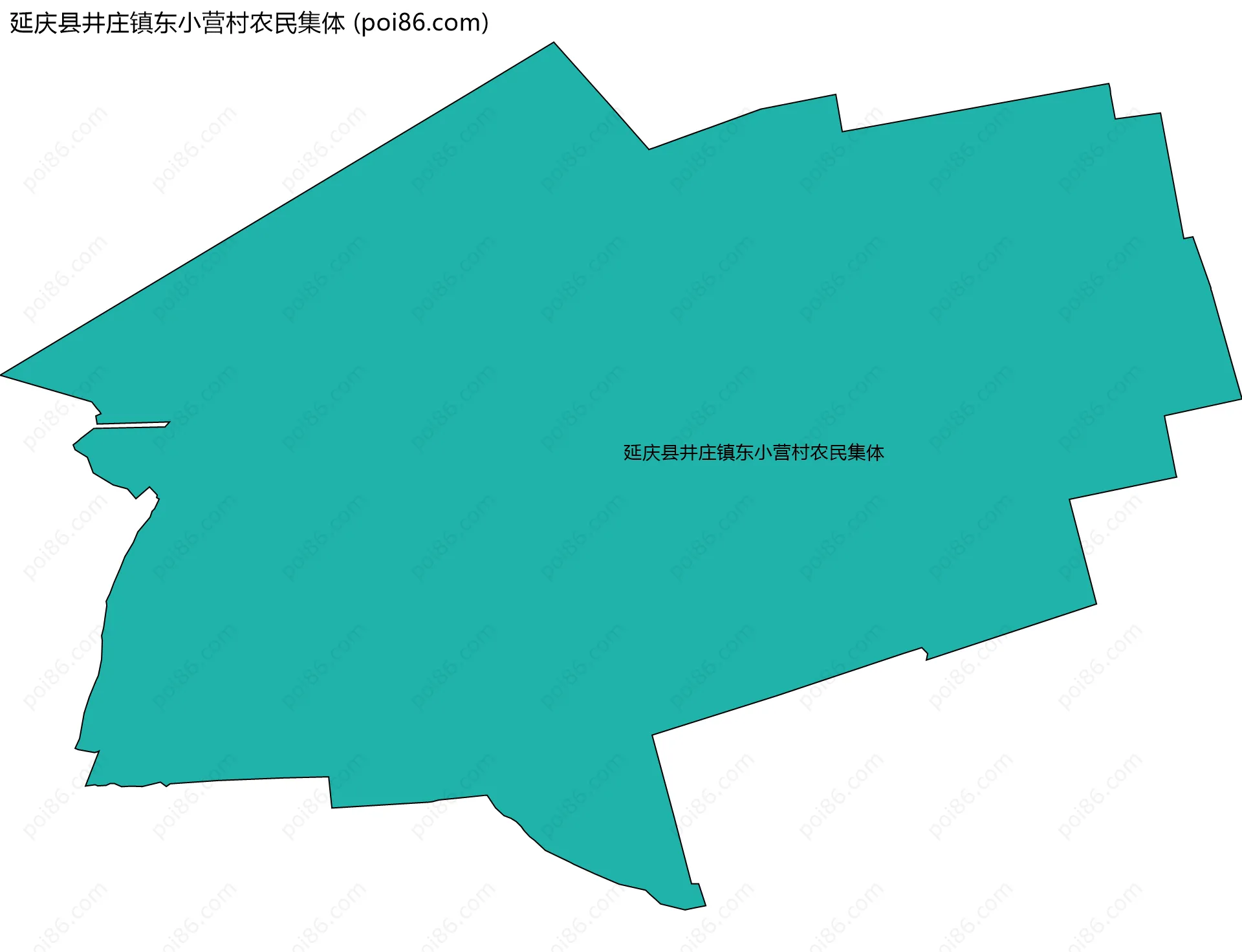 延庆县井庄镇东小营村农民集体边界地图