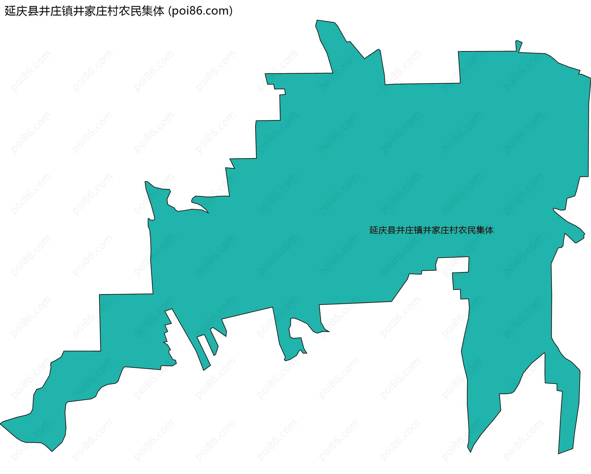 延庆县井庄镇井家庄村农民集体边界地图